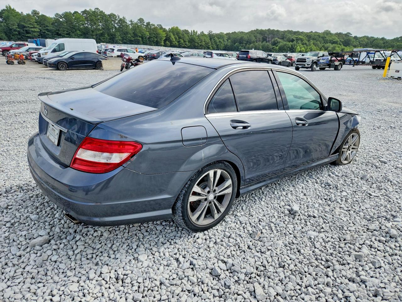 2008 Mercedes-benz C 350 Gray vin: WDDGF56X88F124501