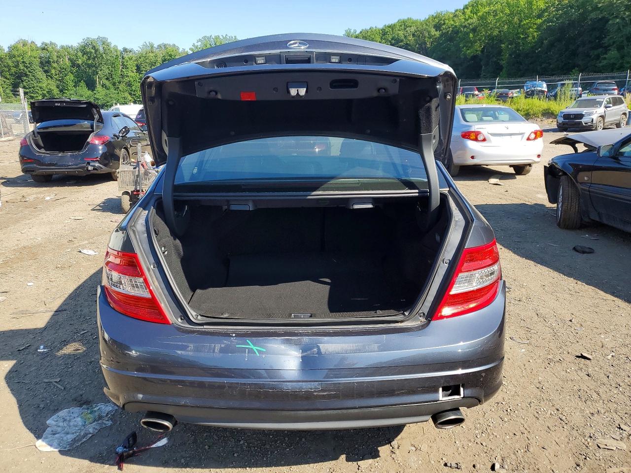 2009 Mercedes-benz C 350 Black vin: WDDGF56X89R058466