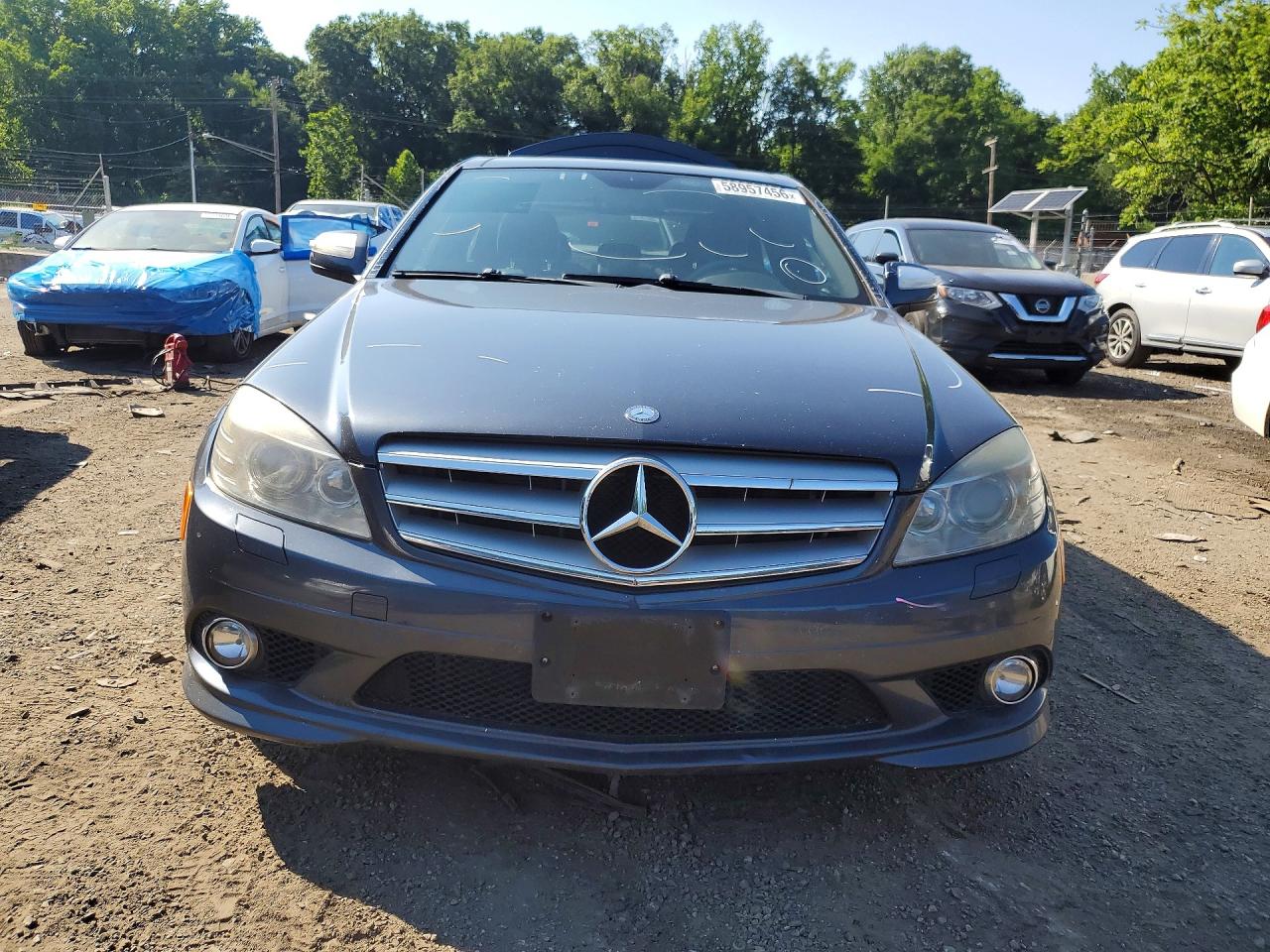 2009 Mercedes-benz C 350 Black vin: WDDGF56X89R058466