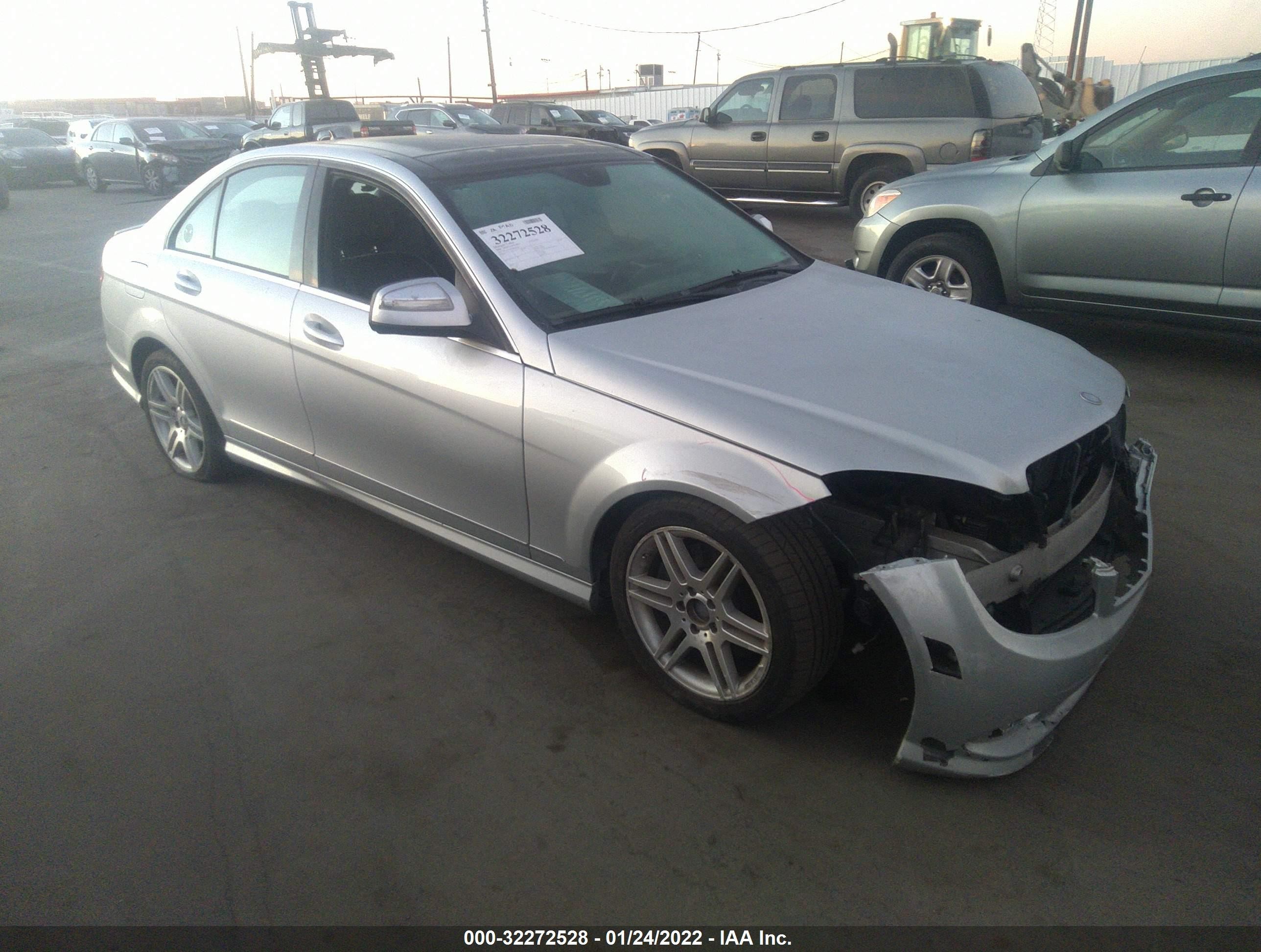 2008 Mercedes-benz C 350 Sport Silver vin: WDDGF56X98F092965