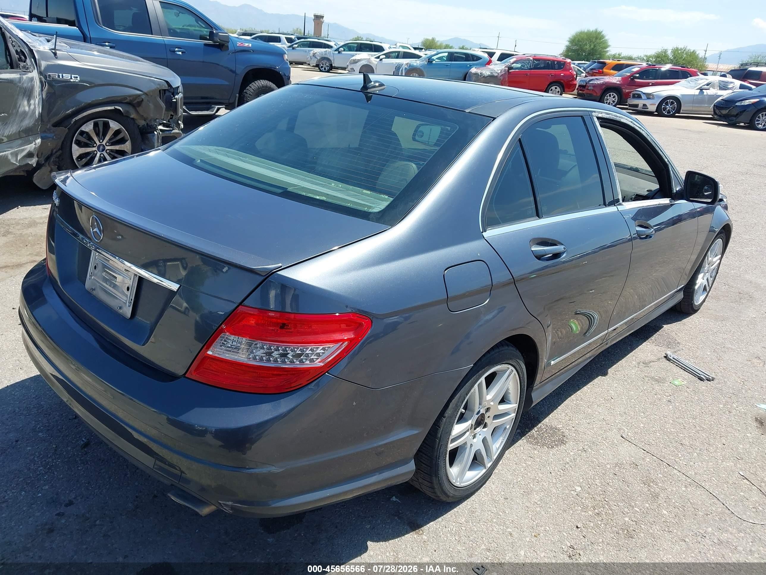2008 Mercedes-benz C 350 Sport Gray vin: WDDGF56X98F102281
