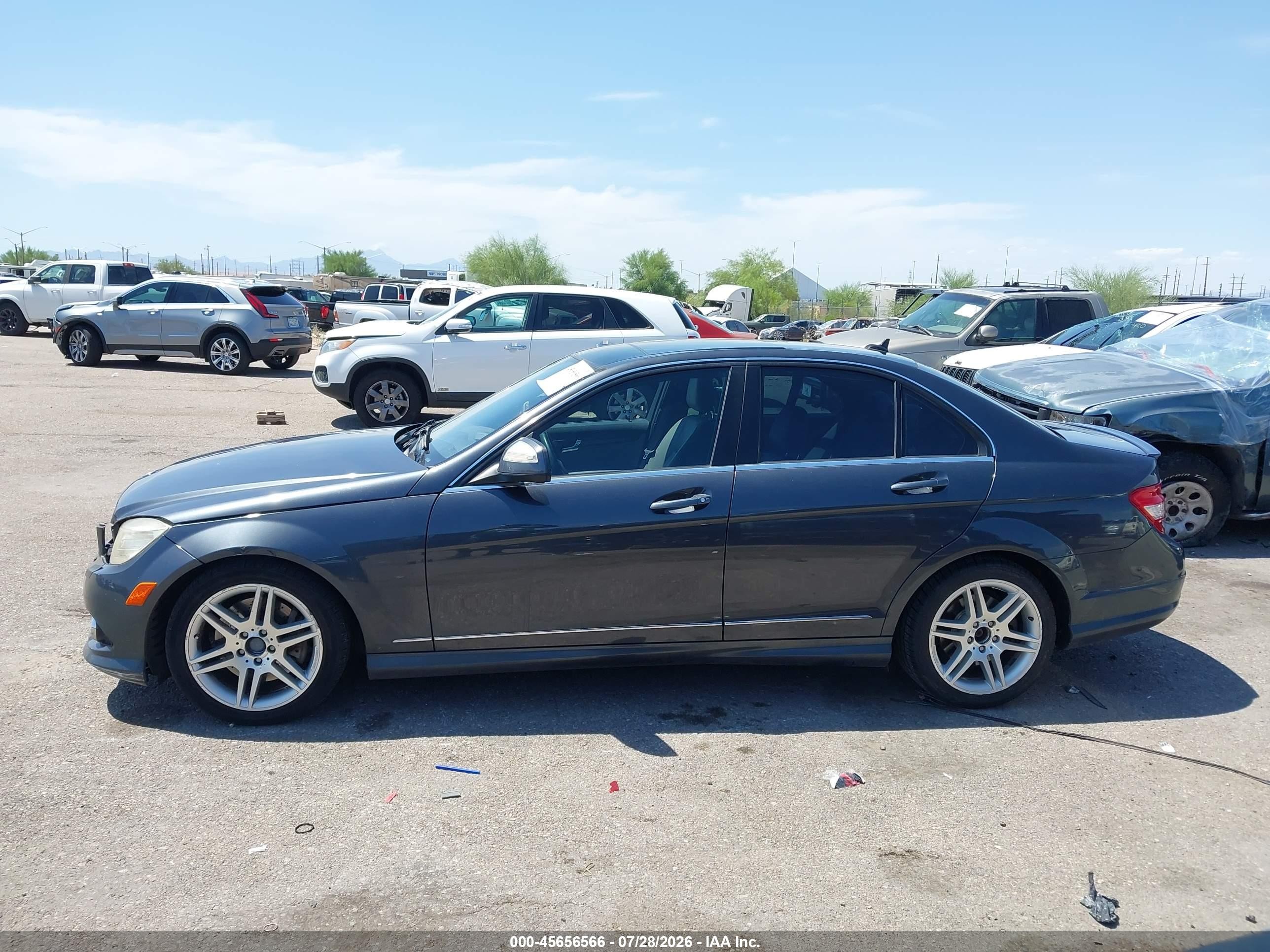2008 Mercedes-benz C 350 Sport Gray vin: WDDGF56X98F102281
