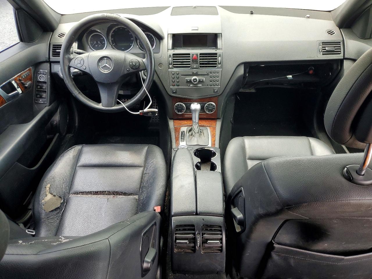 2009 Mercedes-benz C 350 Black vin: WDDGF56X99R052739
