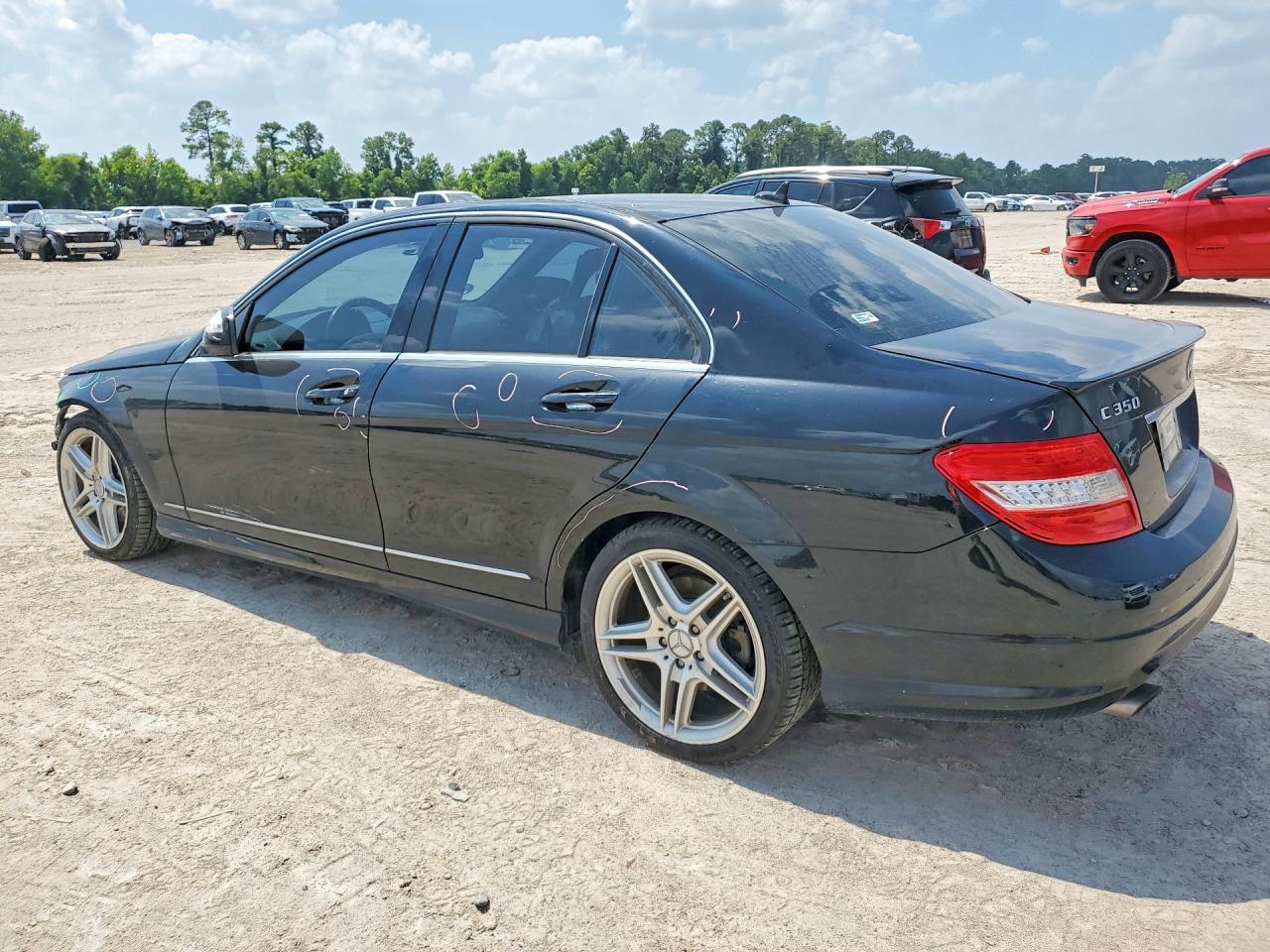 2009 Mercedes-benz C 350 Black vin: WDDGF56X99R053230