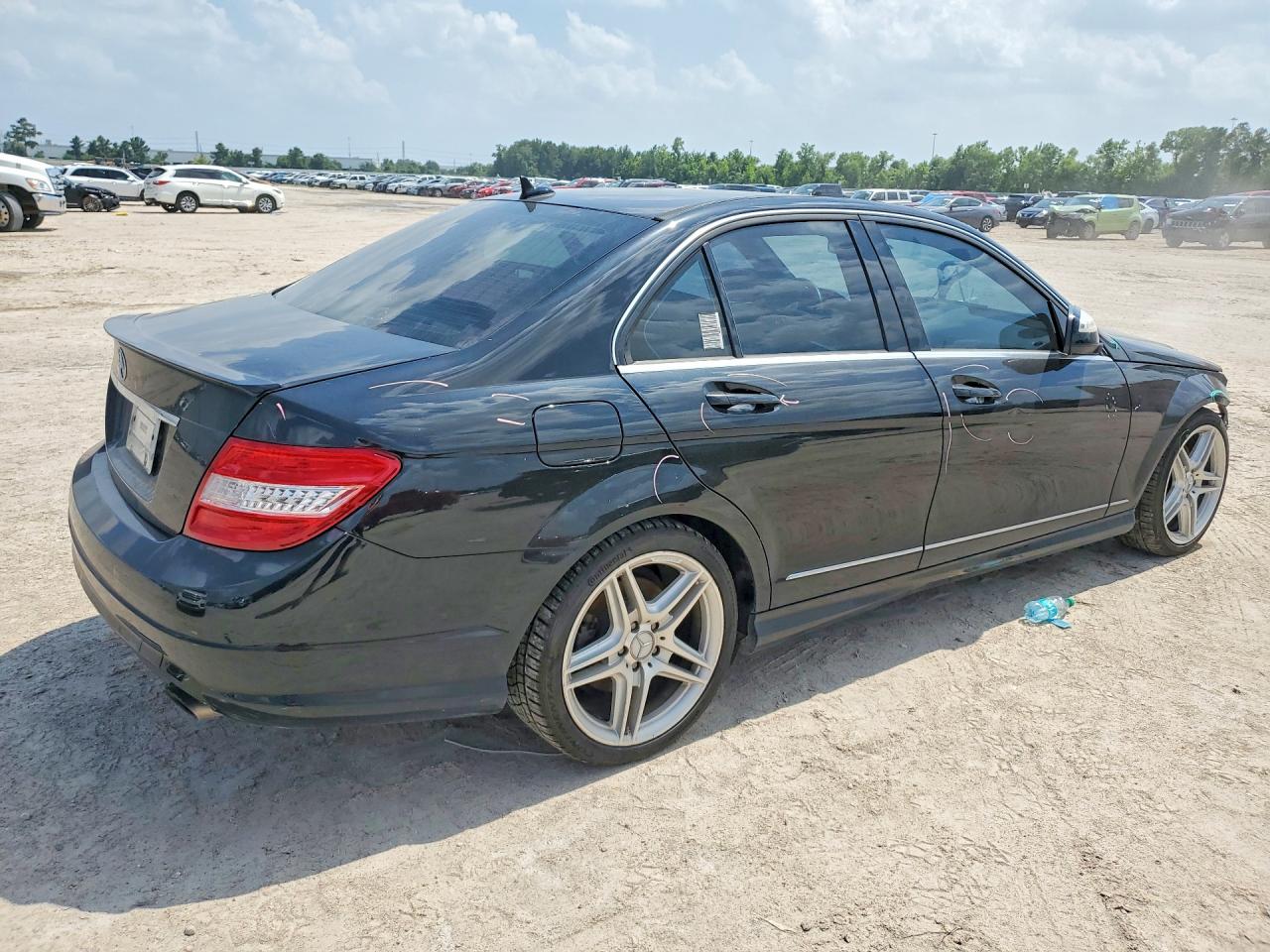 2009 Mercedes-benz C 350 Black vin: WDDGF56X99R053230