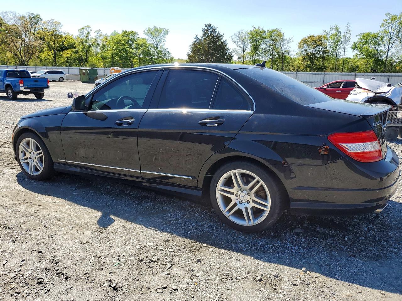2008 Mercedes-benz C 350 Black vin: WDDGF56XX8F047954