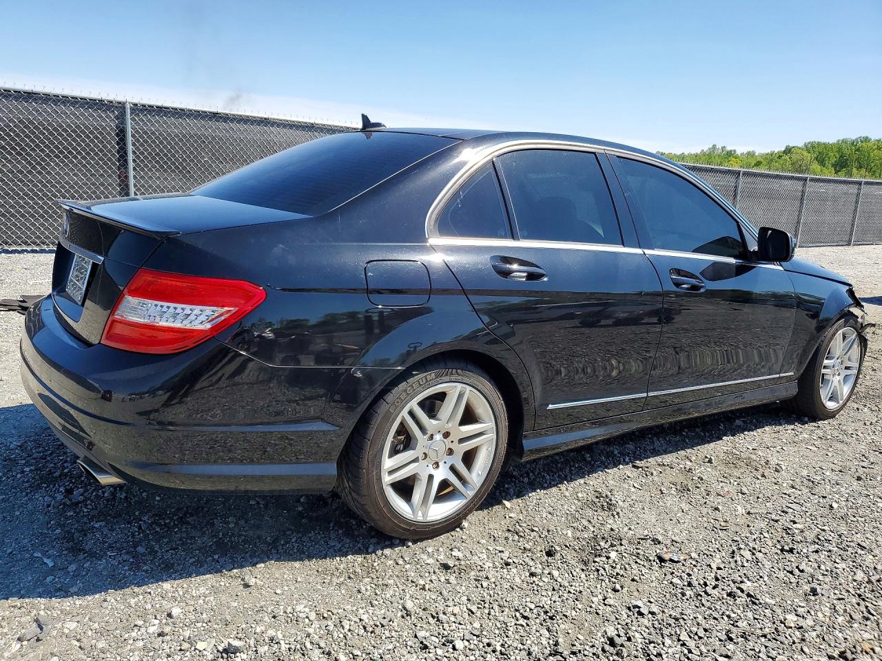 2008 Mercedes-benz C 350 Black vin: WDDGF56XX8F047954