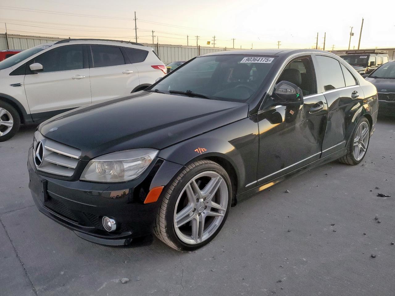 2008 Mercedes-benz C 350 Black vin: WDDGF56XX8F052023