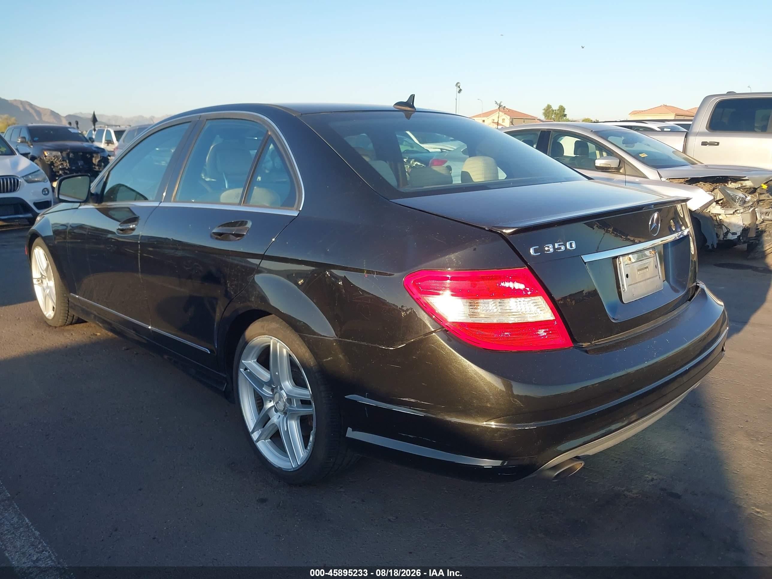 2008 Mercedes-benz C 350 Sport Black vin: WDDGF56XX8F104895