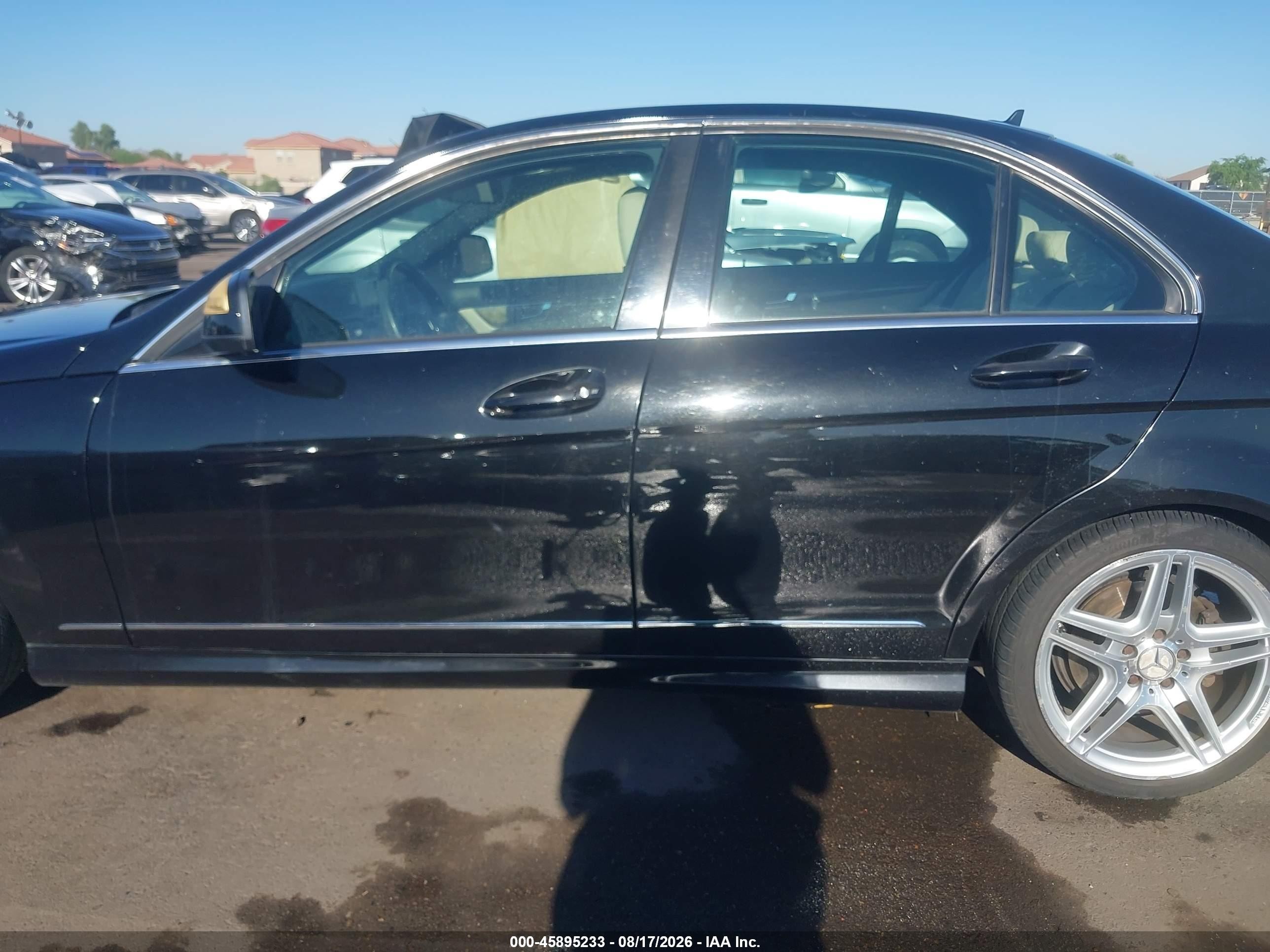 2008 Mercedes-benz C 350 Sport Black vin: WDDGF56XX8F104895