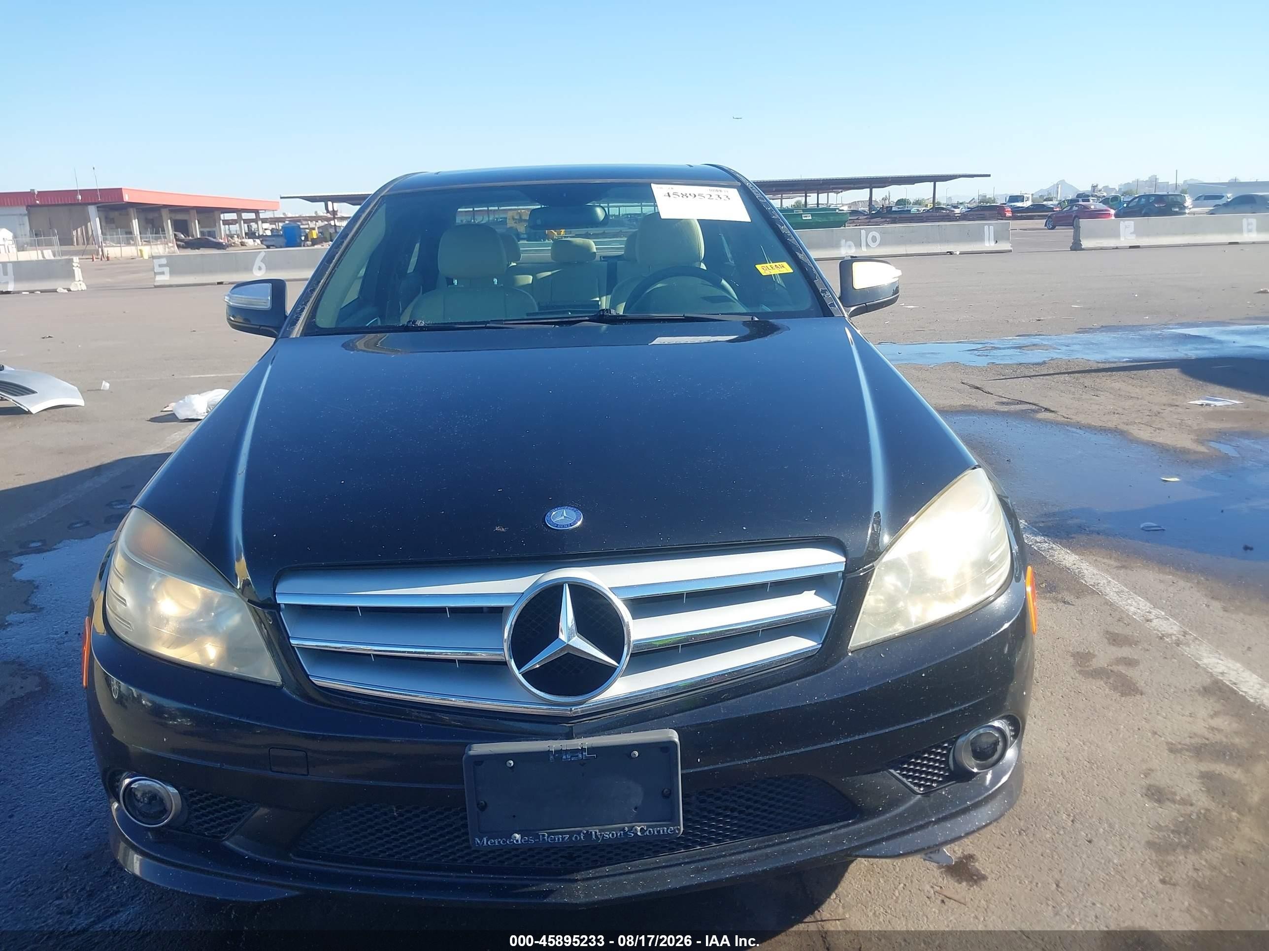 2008 Mercedes-benz C 350 Sport Black vin: WDDGF56XX8F104895