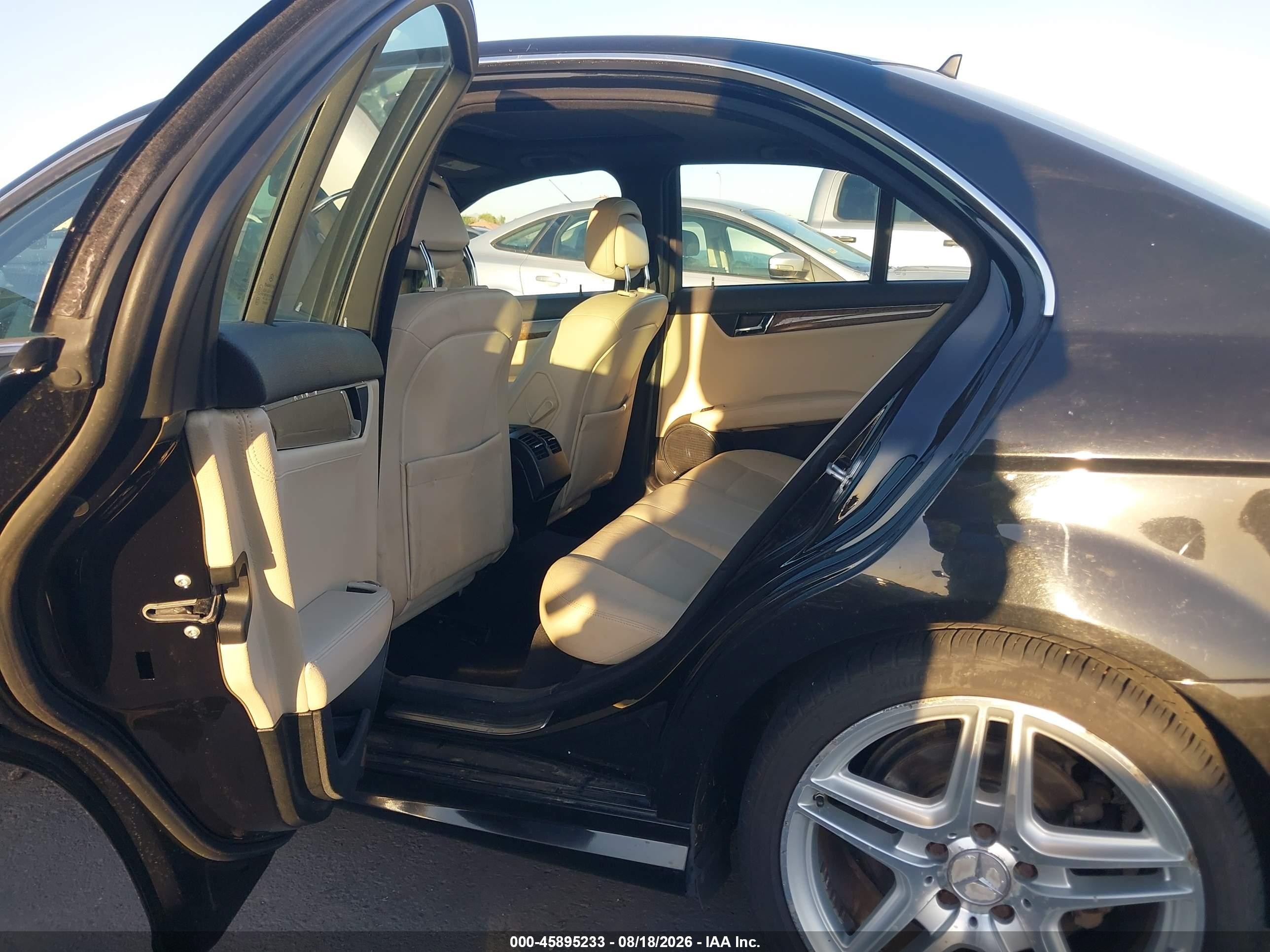 2008 Mercedes-benz C 350 Sport Black vin: WDDGF56XX8F104895