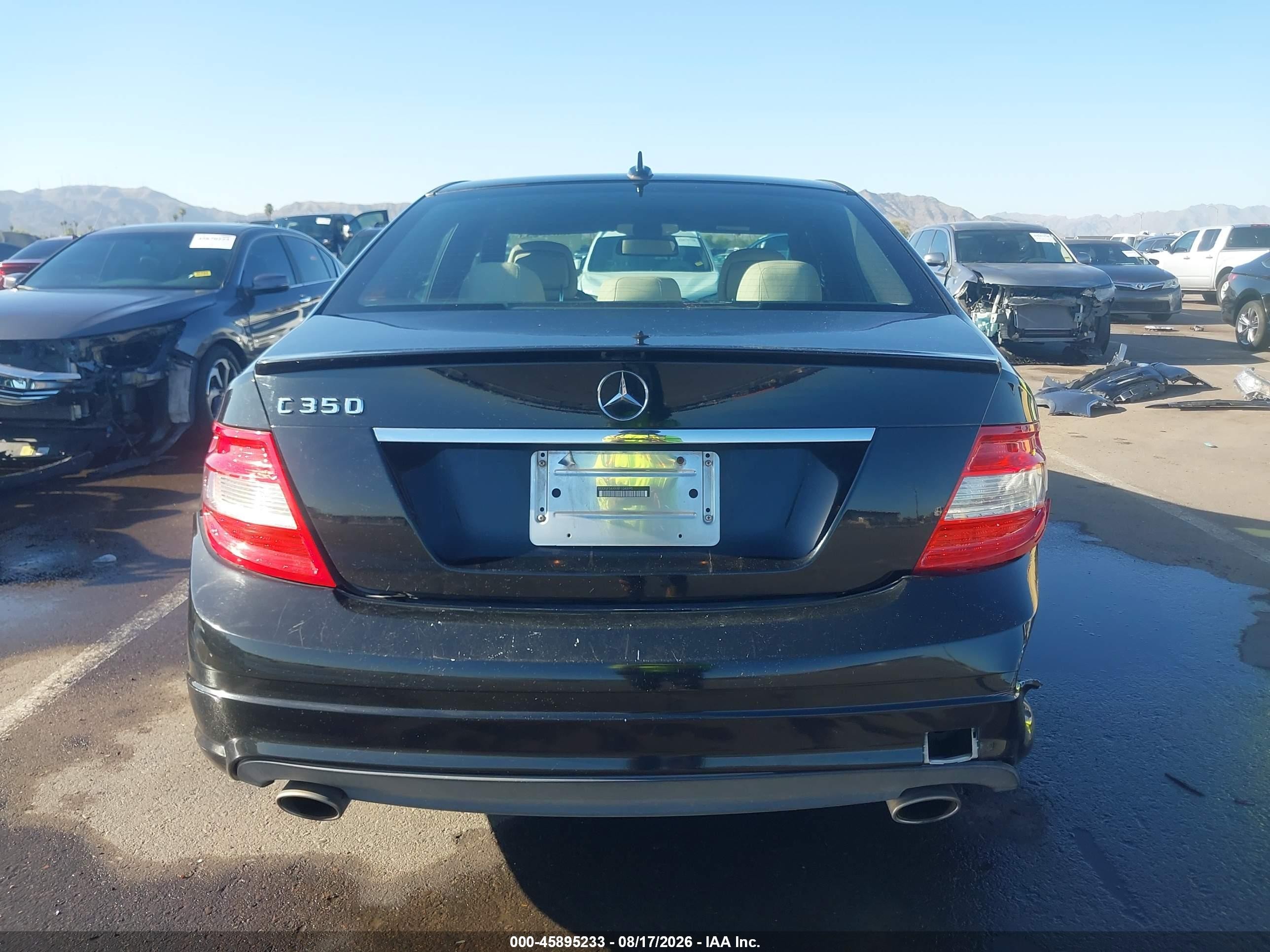 2008 Mercedes-benz C 350 Sport Black vin: WDDGF56XX8F104895