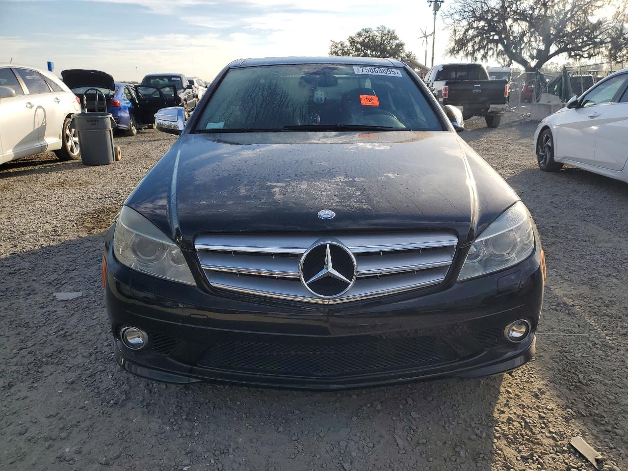 2008 Mercedes-benz C 350 Black vin: WDDGF56XX8F136567