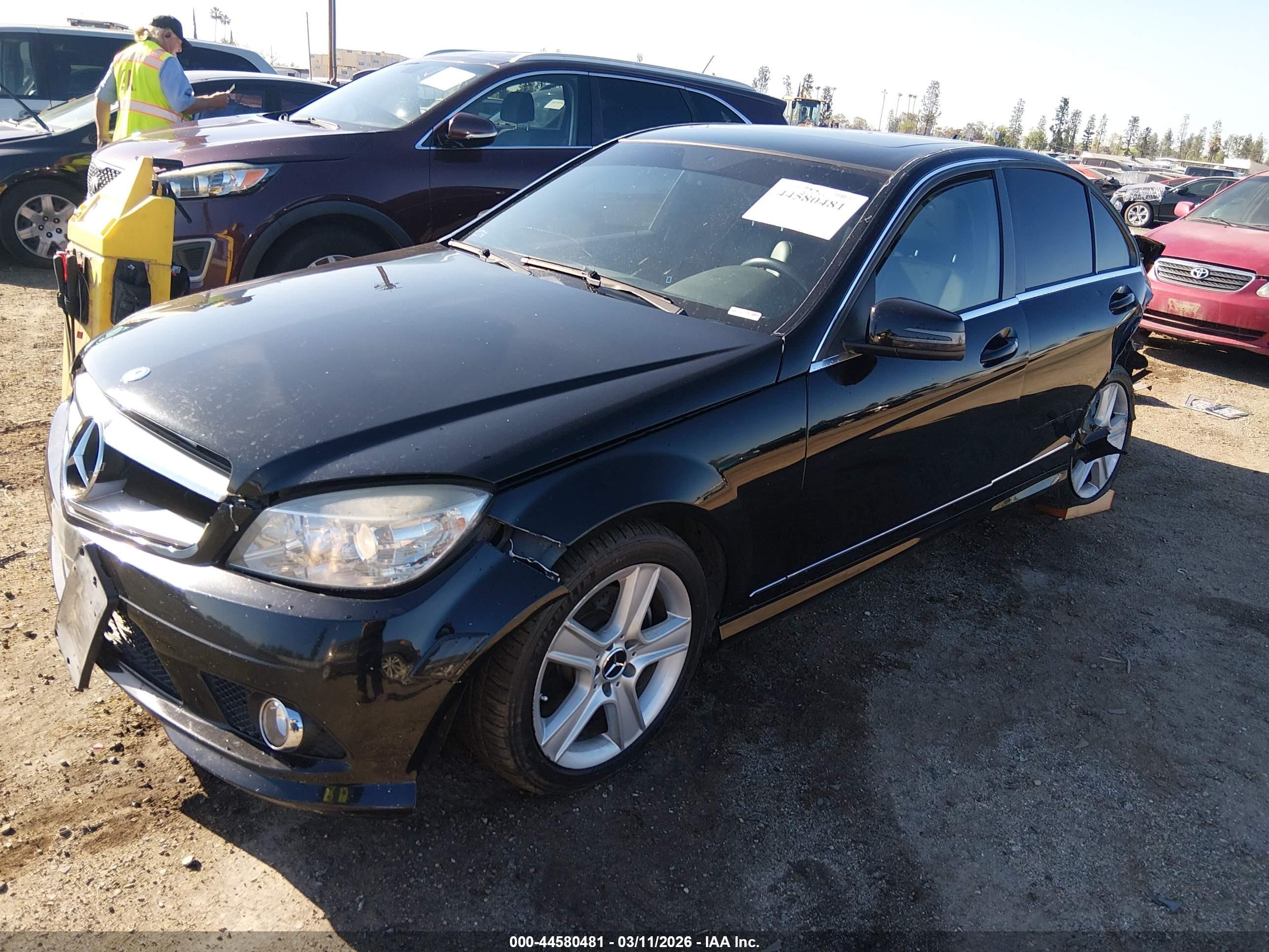 2010 Mercedes-benz C 300 Luxury/sport Black vin: WDDGF5EB0AF430264