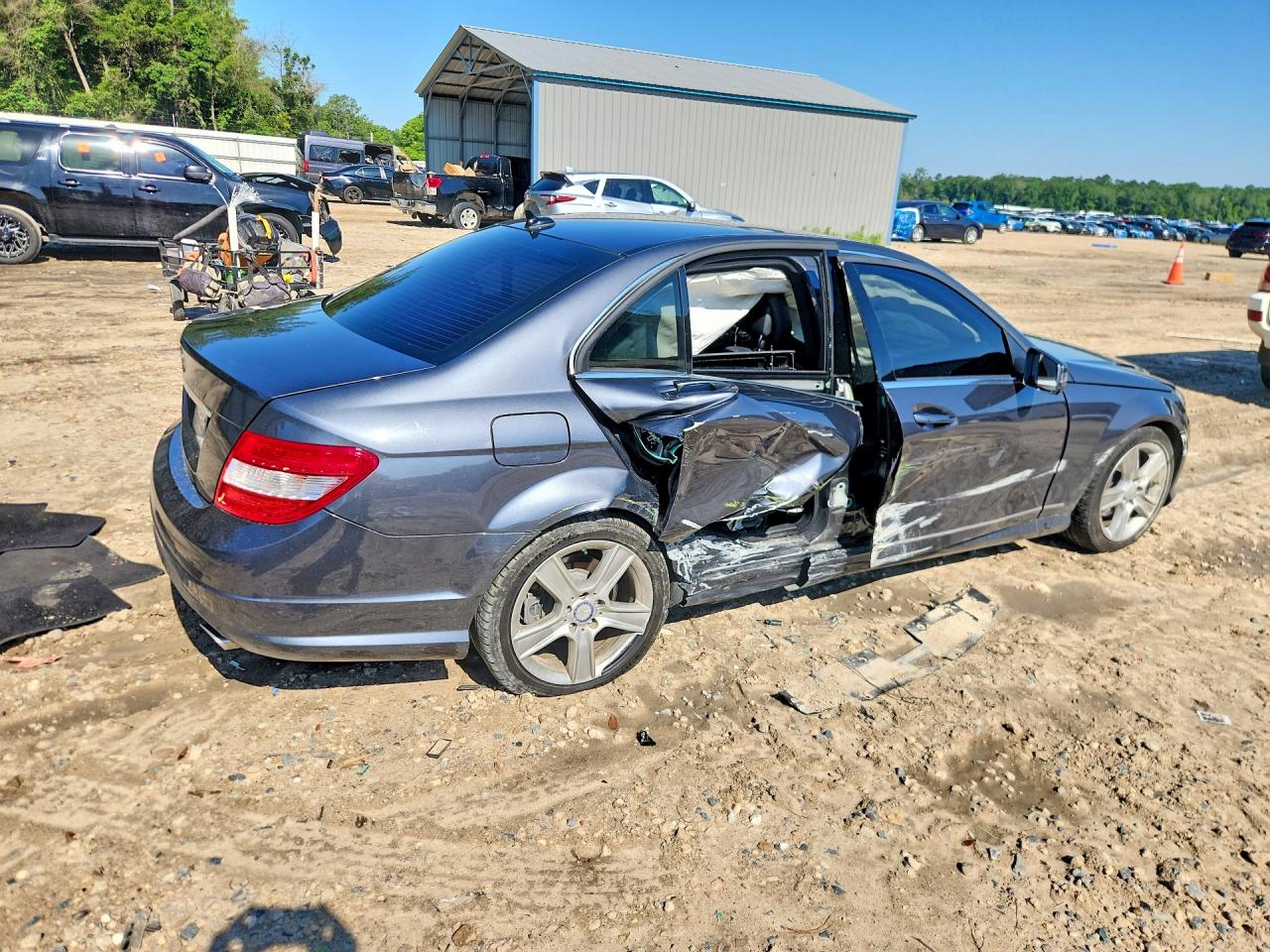 2010 Mercedes-benz C 300 Charcoal vin: WDDGF5EB0AR108111
