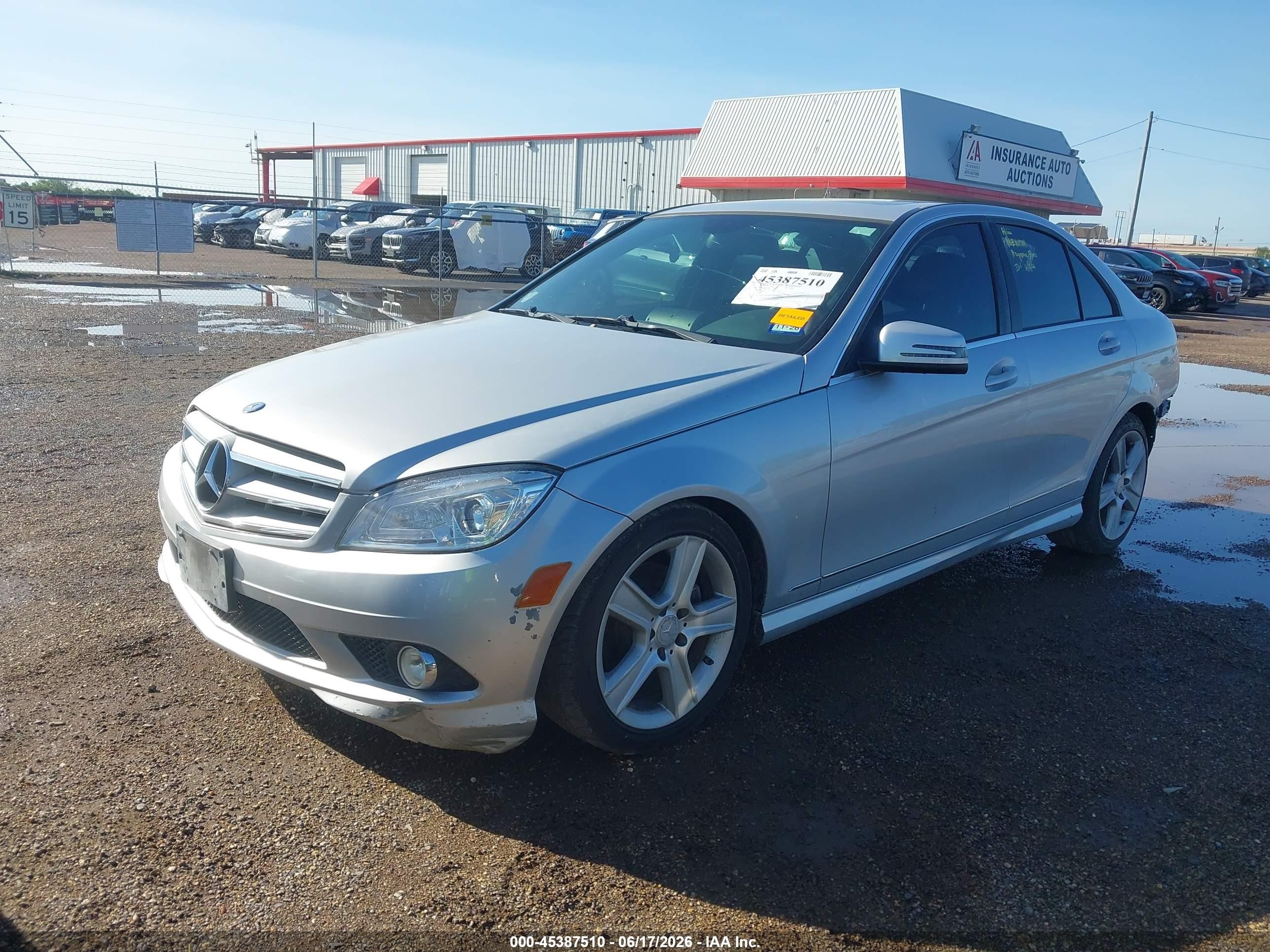 2010 Mercedes-benz C 300 Luxury/sport Серебряный vin: WDDGF5EB0AR127287