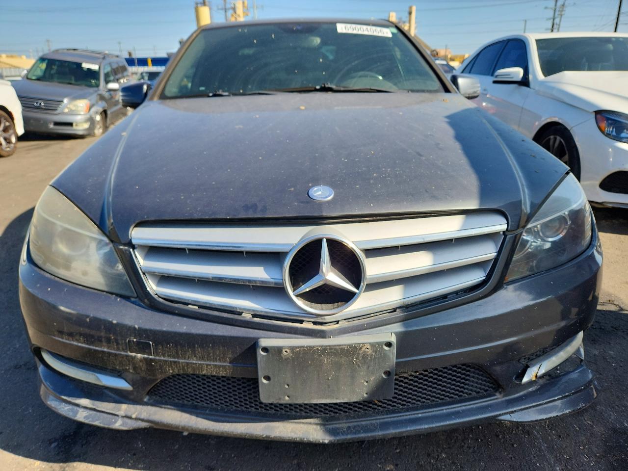2011 Mercedes-benz C 300 Gray vin: WDDGF5EB0BF628344