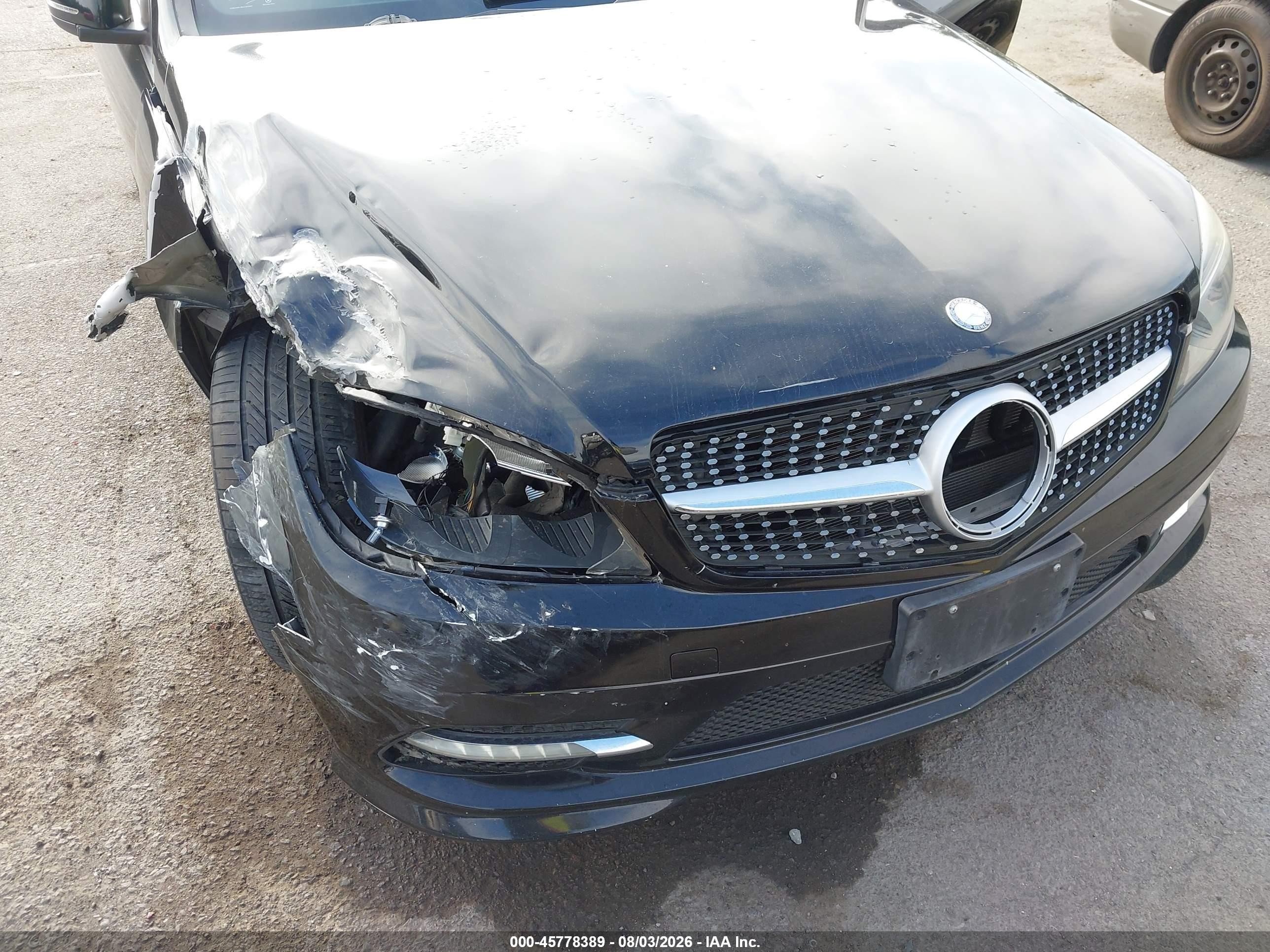2011 Mercedes-benz C 300 Sport Black vin: WDDGF5EB0BF630465