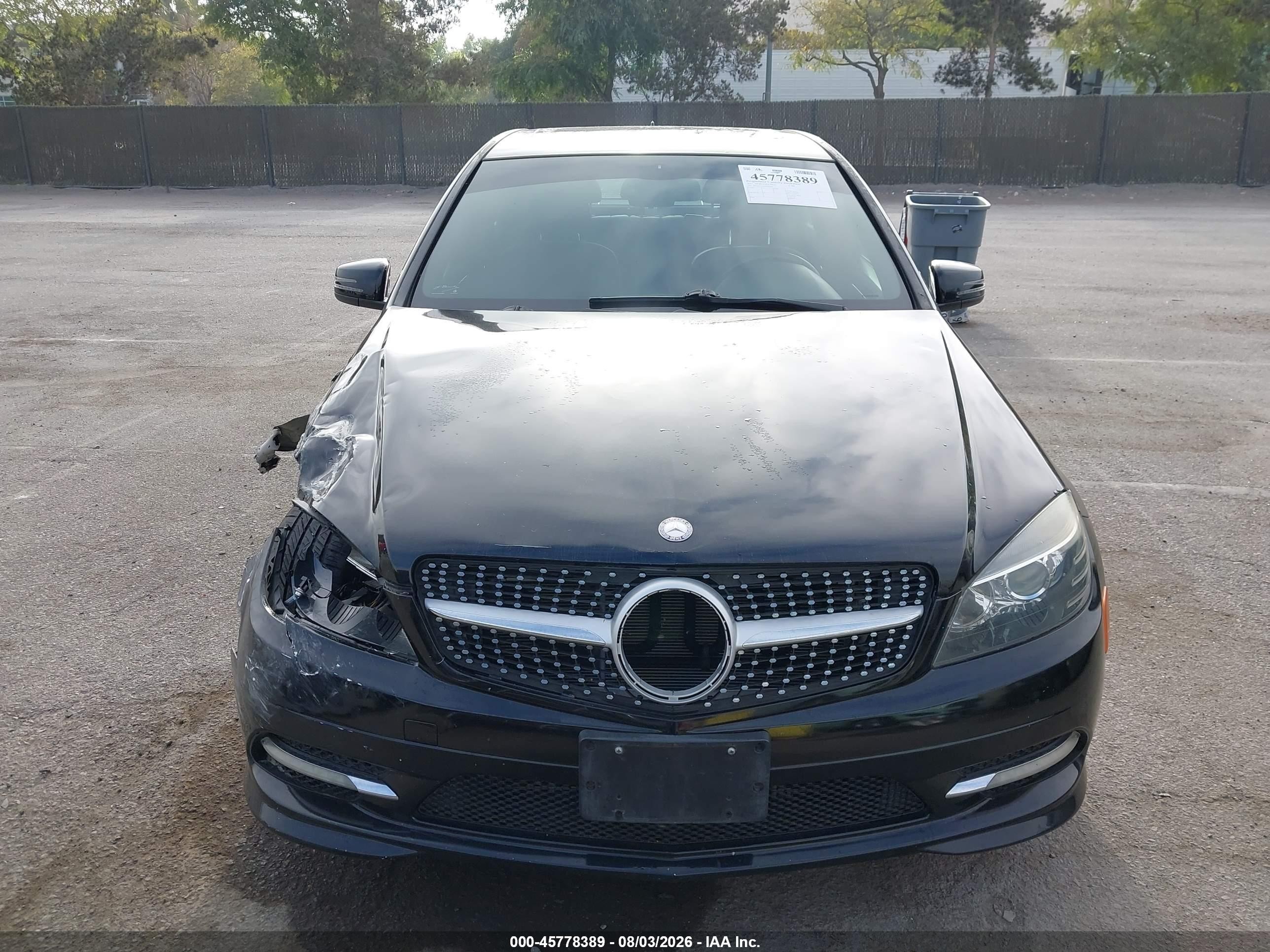 2011 Mercedes-benz C 300 Sport Black vin: WDDGF5EB0BF630465