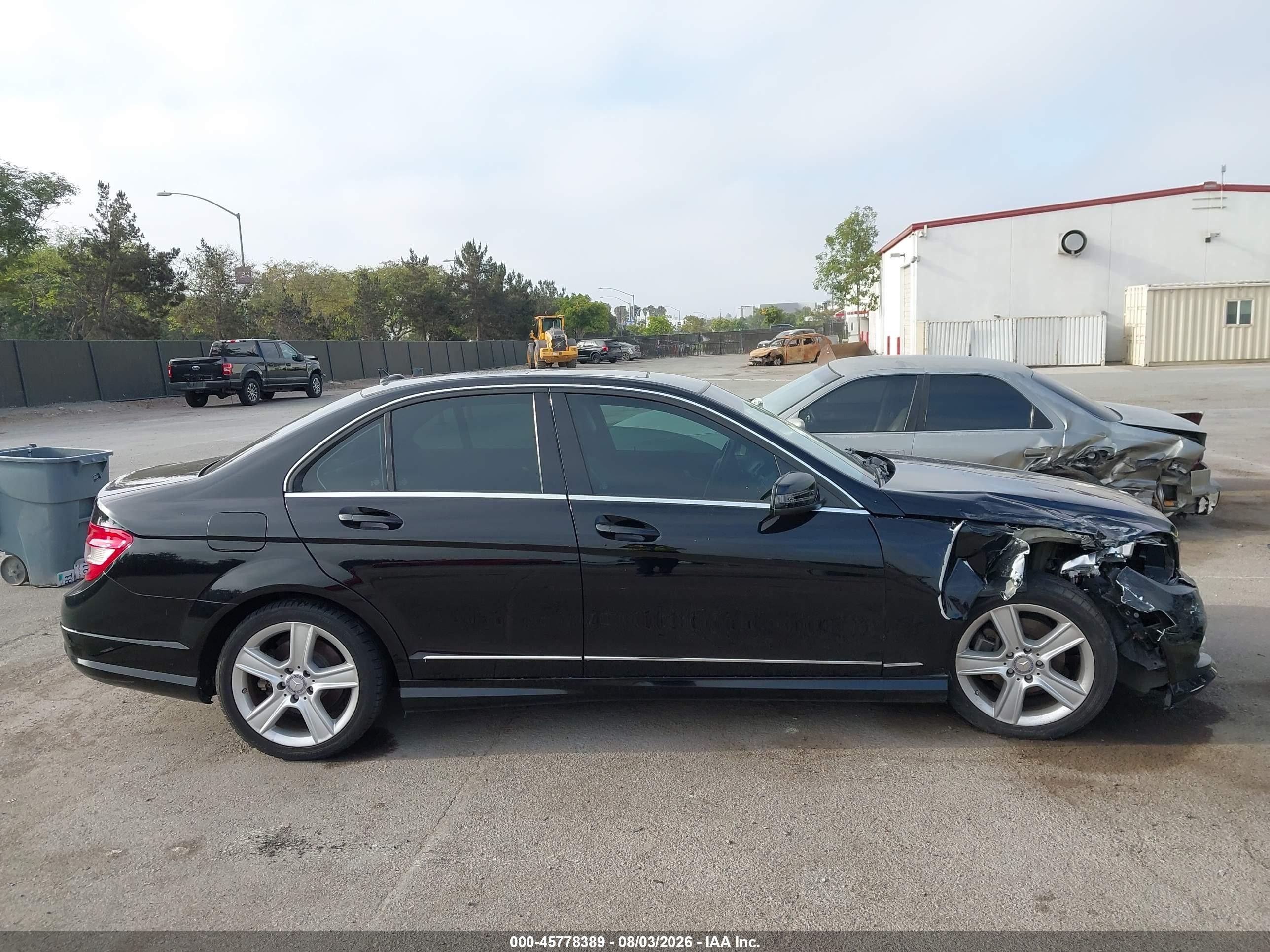 2011 Mercedes-benz C 300 Sport Black vin: WDDGF5EB0BF630465