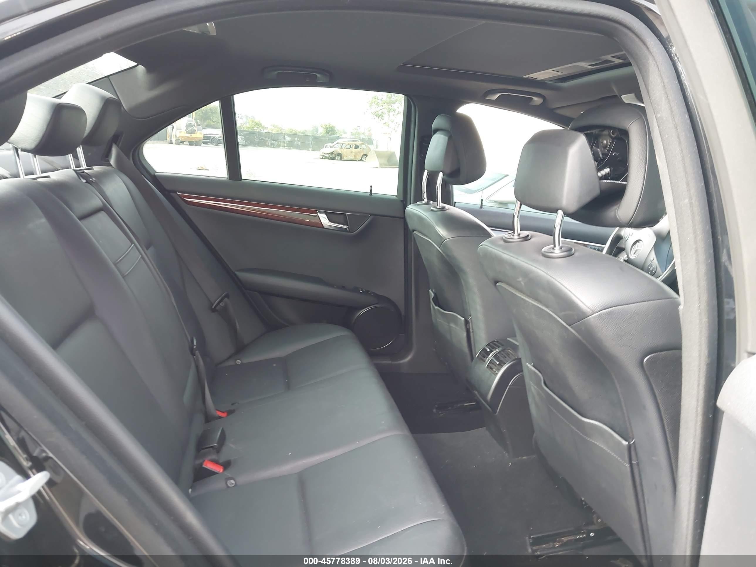 2011 Mercedes-benz C 300 Sport Black vin: WDDGF5EB0BF630465