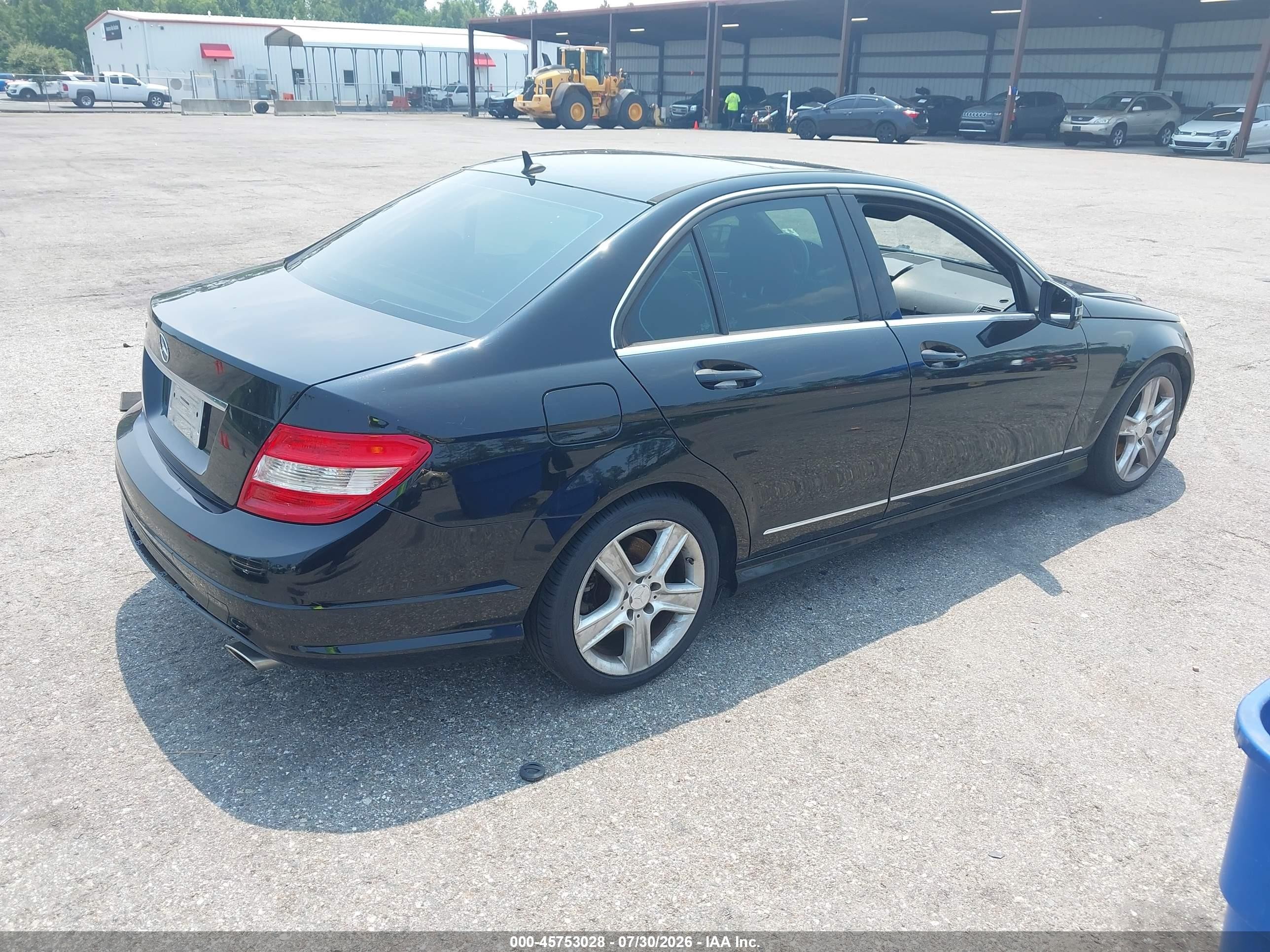 2011 Mercedes-benz C 300 Sport Black vin: WDDGF5EB0BR142079