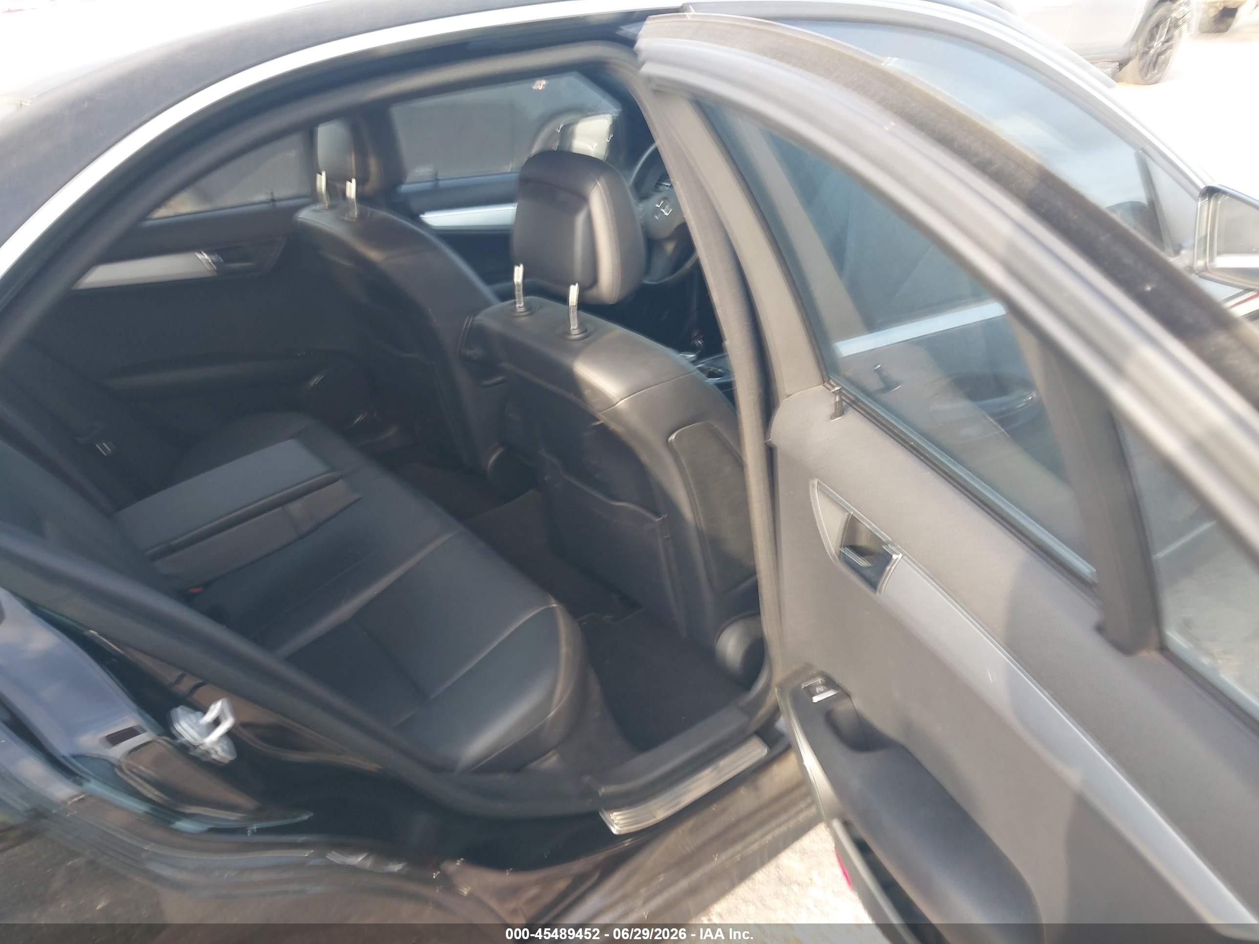 2011 Mercedes-benz C 300 Sport Black vin: WDDGF5EB0BR158105