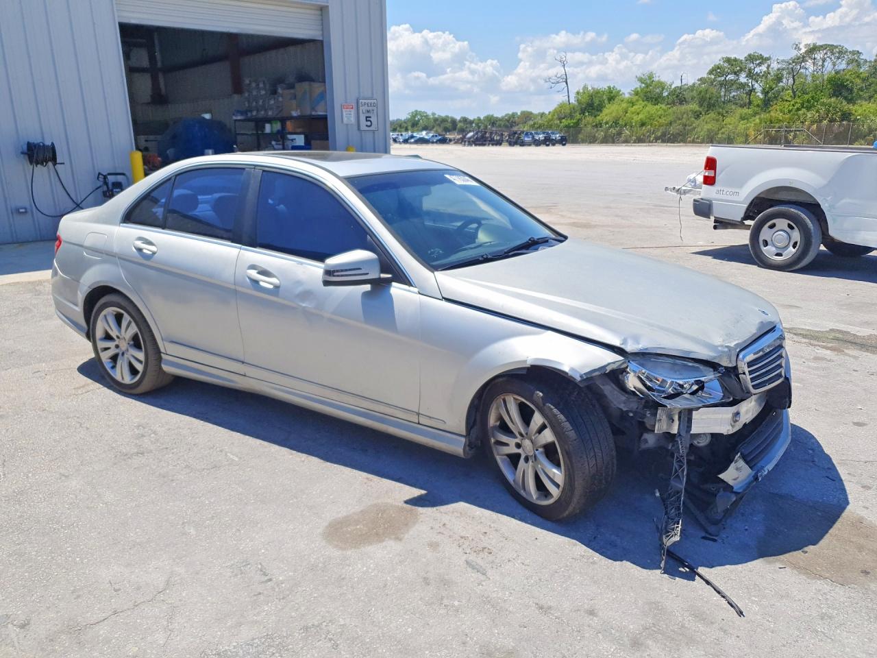 2011 Mercedes-benz C 300 Silver vin: WDDGF5EB0BR174305