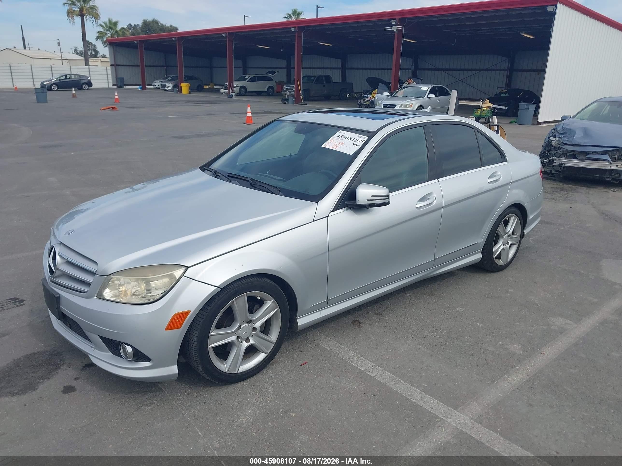 2010 Mercedes-benz C 300 Sport Silver vin: WDDGF5EB1AF427583