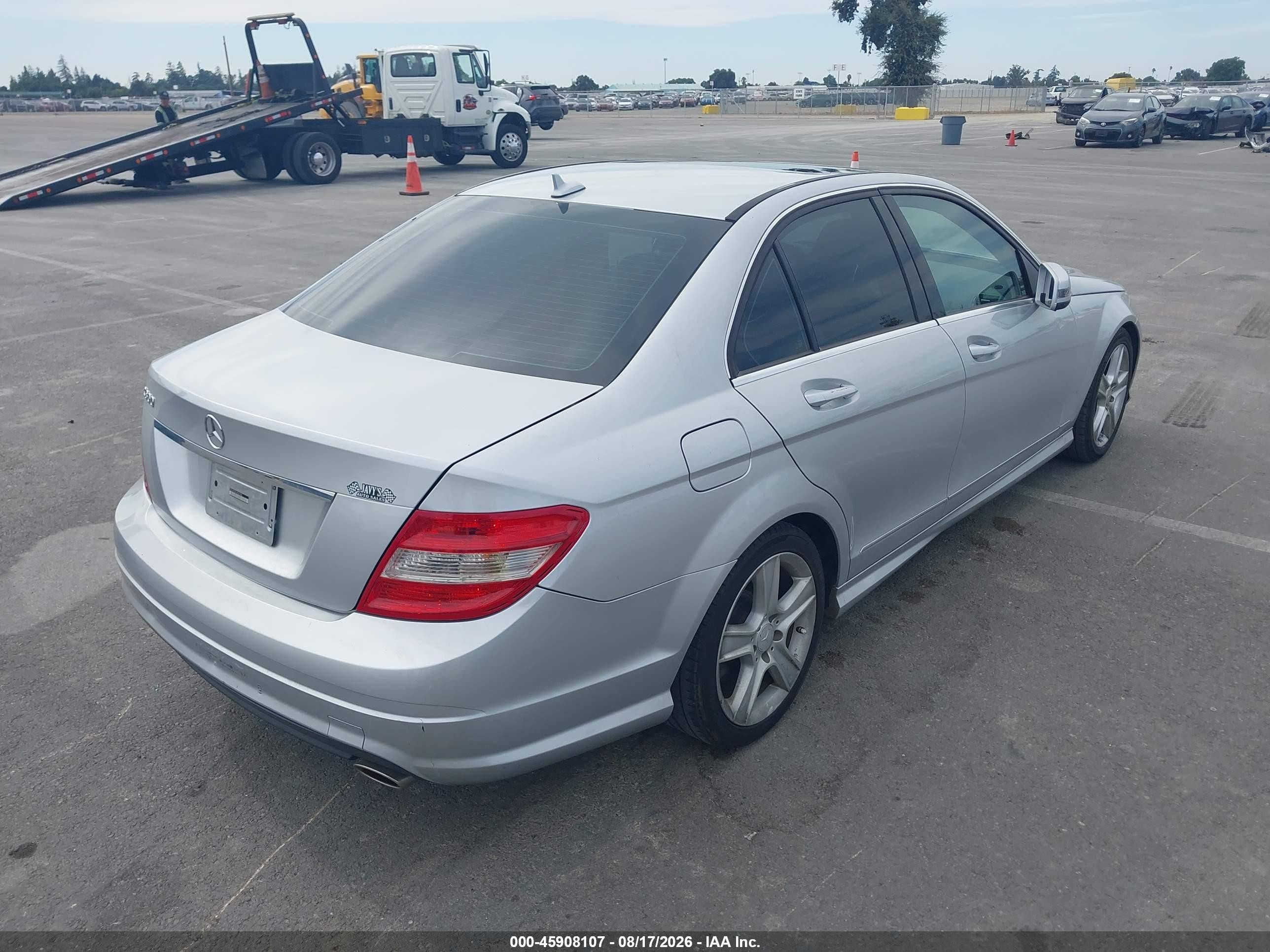 2010 Mercedes-benz C 300 Sport Silver vin: WDDGF5EB1AF427583