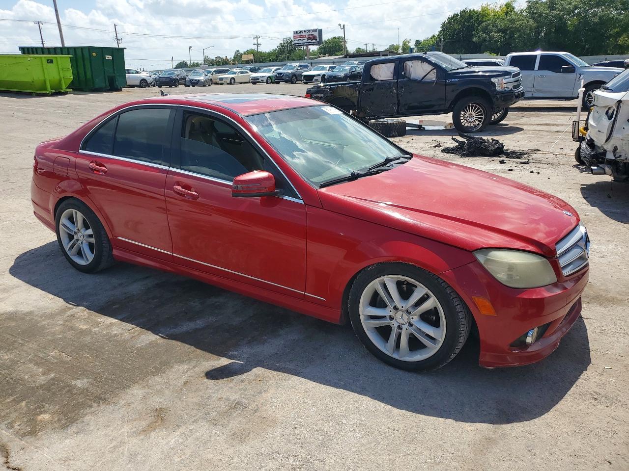 2010 Mercedes-benz C 300 Красный vin: WDDGF5EB1AF434050