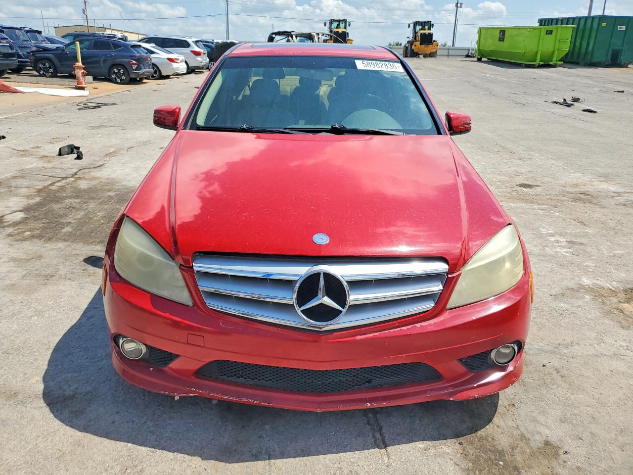 2010 Mercedes-benz C 300 Красный vin: WDDGF5EB1AF434050