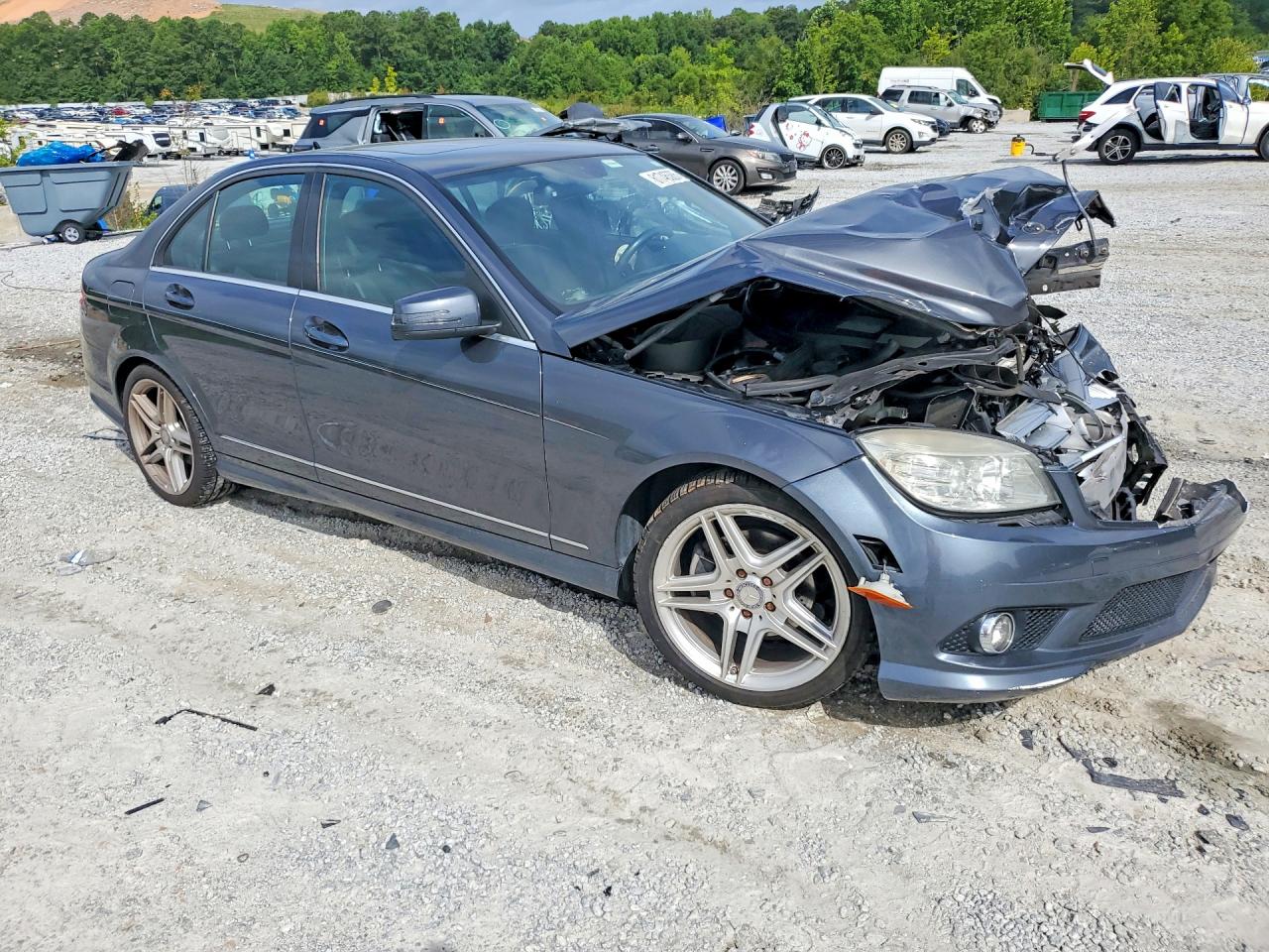 2010 Mercedes-benz C 300 Blue vin: WDDGF5EB1AF448806