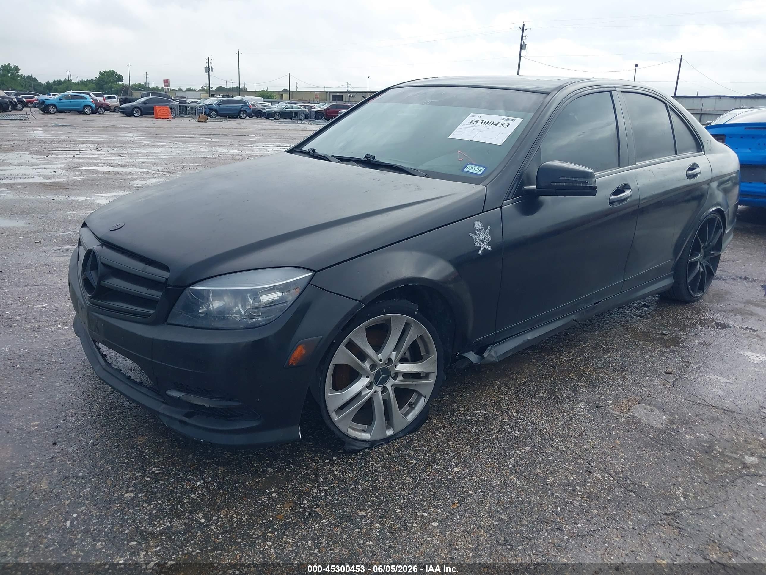 2011 Mercedes-benz C 300 Luxury/sport Black vin: WDDGF5EB1BA418266
