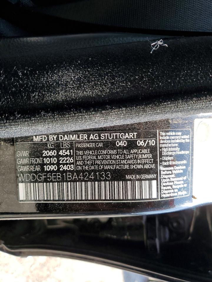 2011 Mercedes-benz C 300 Черный vin: WDDGF5EB1BA424133
