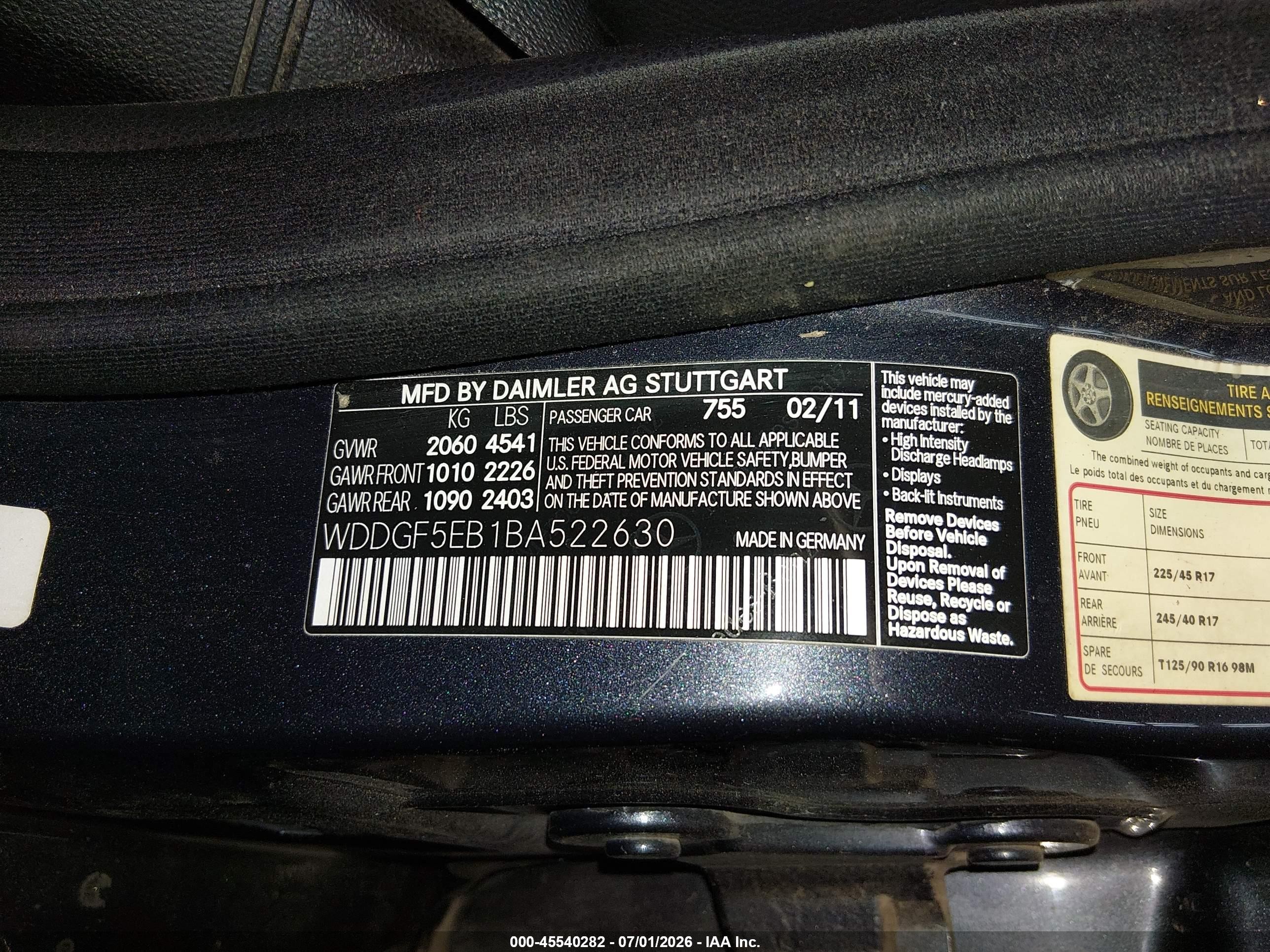 2011 Mercedes-benz C 300 Sport Gray vin: WDDGF5EB1BA522630