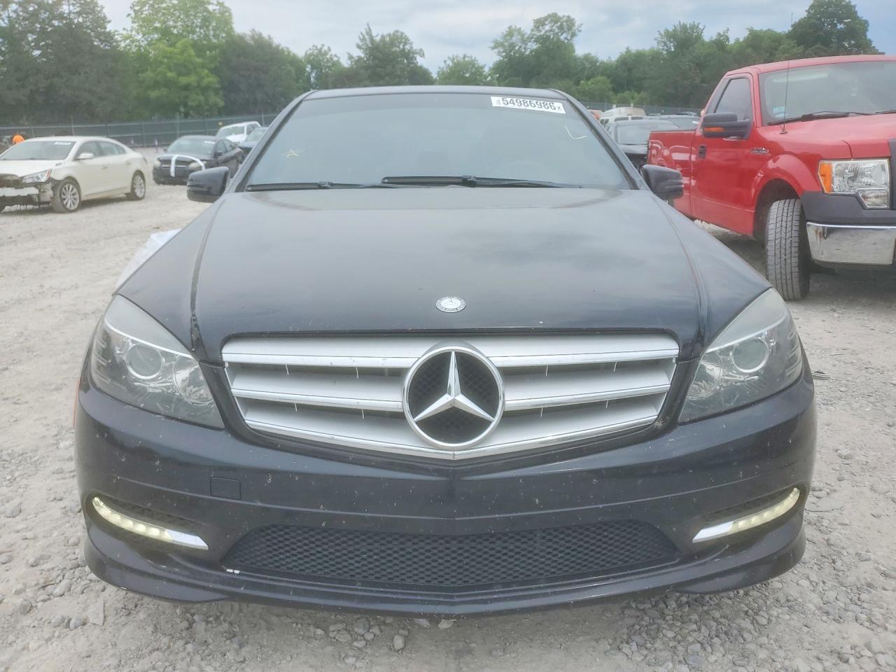 2011 Mercedes-benz C 300 Black vin: WDDGF5EB1BR152314