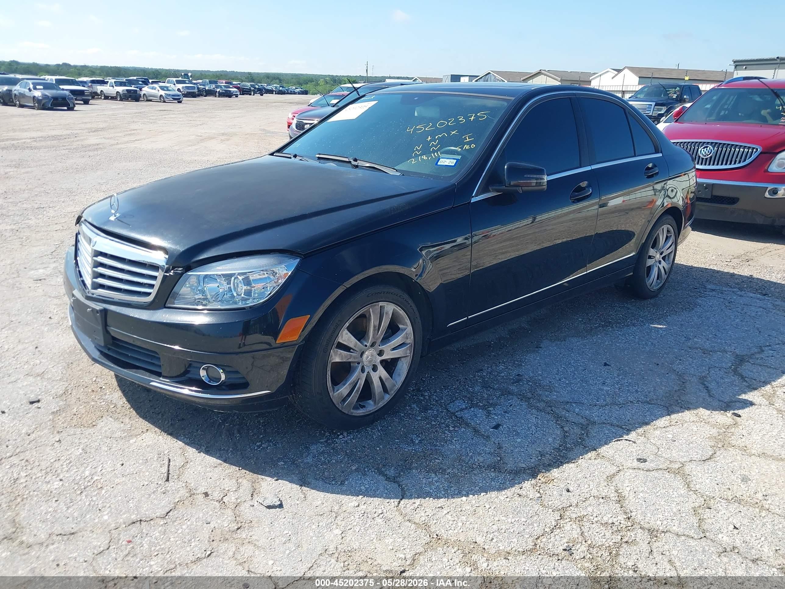 2011 Mercedes-benz C 300 Luxury/sport Black vin: WDDGF5EB1BR158498