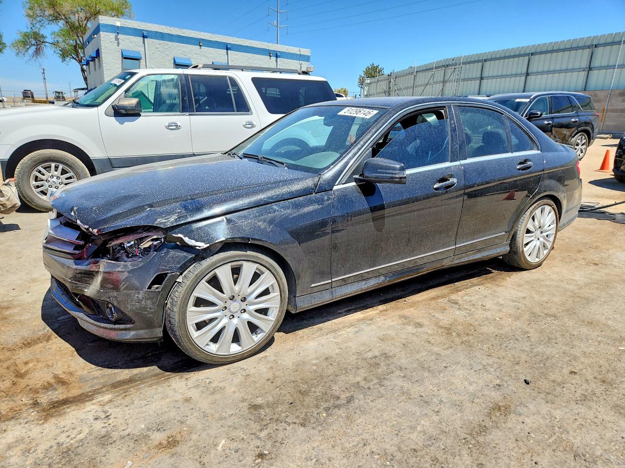 2010 Mercedes-benz C 300 Black vin: WDDGF5EB2AF363229