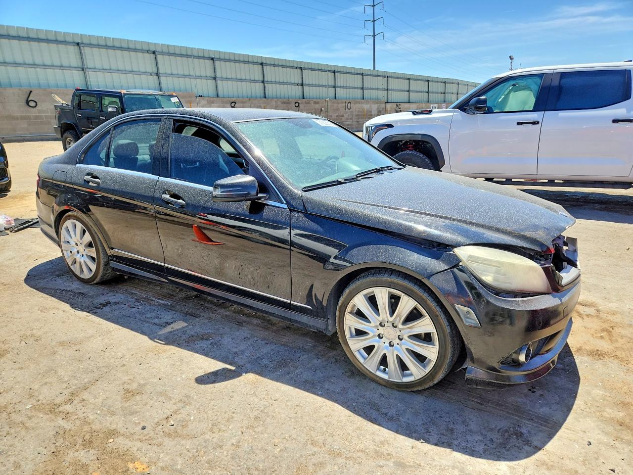 2010 Mercedes-benz C 300 Black vin: WDDGF5EB2AF363229