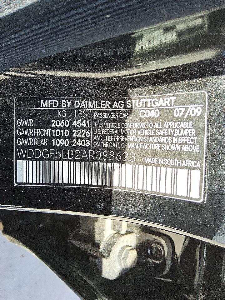 2010 Mercedes-benz C 300 Black vin: WDDGF5EB2AR088623
