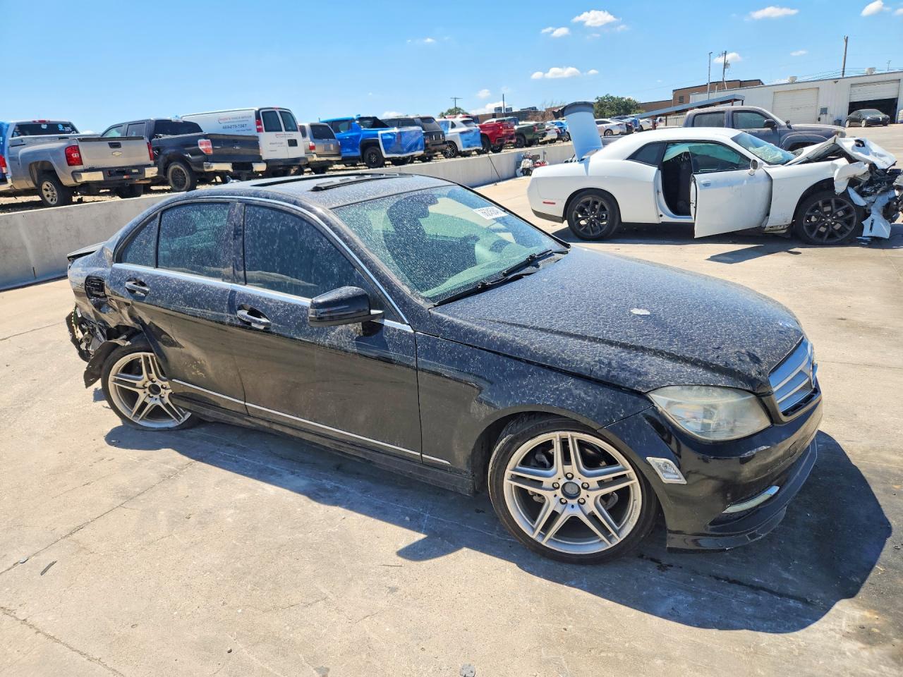 2010 Mercedes-benz C 300 Black vin: WDDGF5EB2AR096026