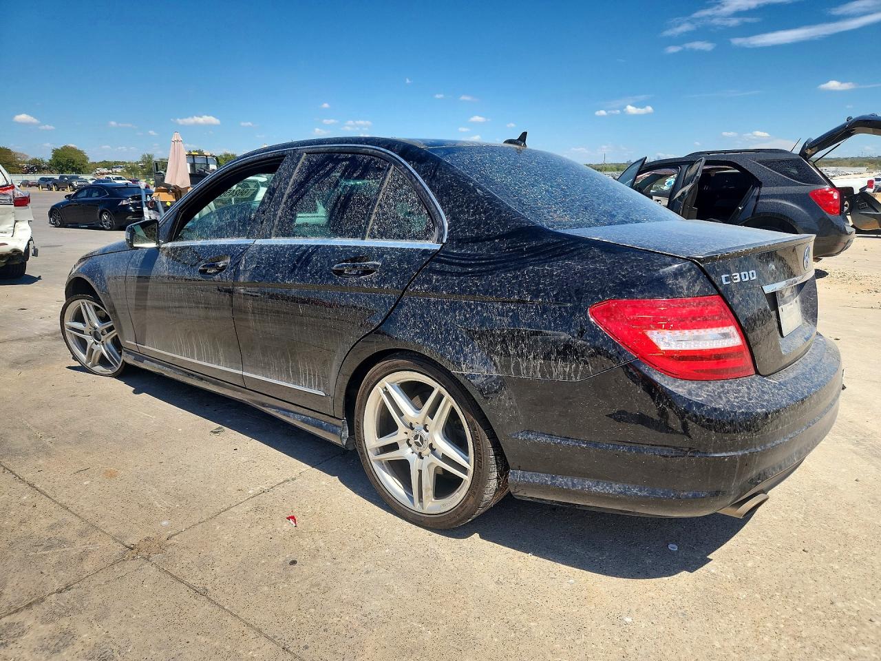2010 Mercedes-benz C 300 Black vin: WDDGF5EB2AR096026