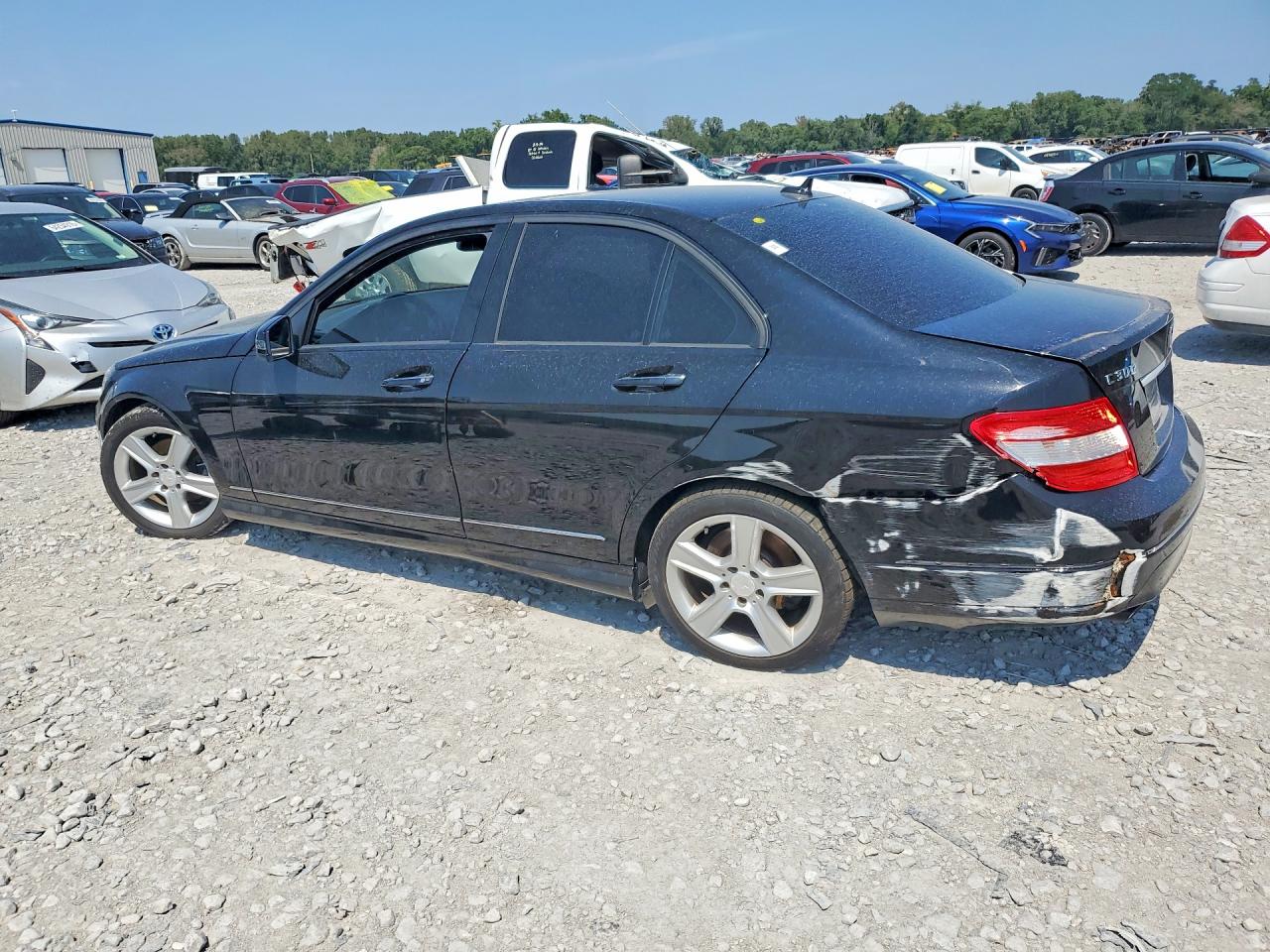2010 Mercedes-benz C 300 Black vin: WDDGF5EB2AR104139