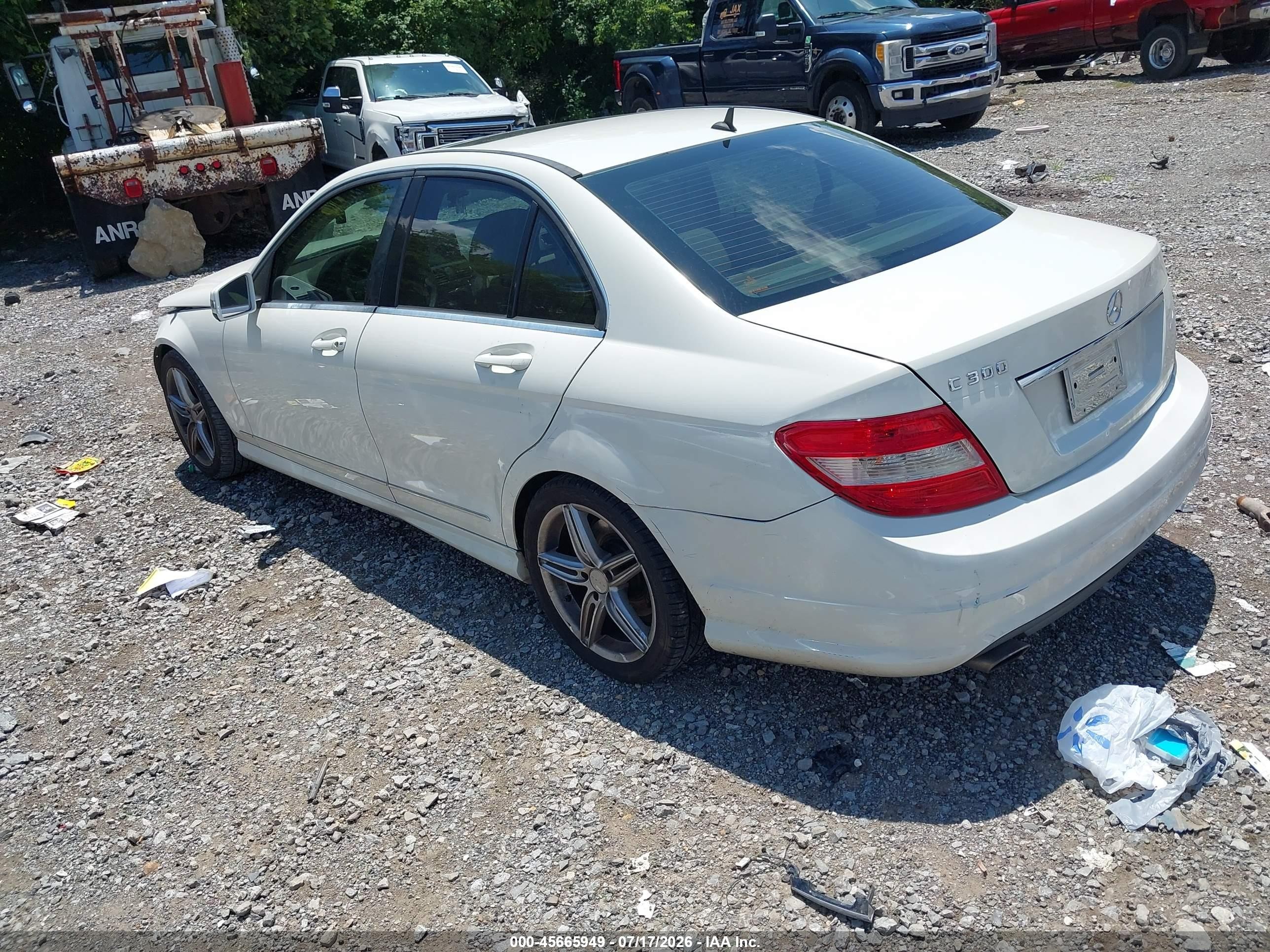 2010 Mercedes-benz C 300 Sport Белый vin: WDDGF5EB3AA394275