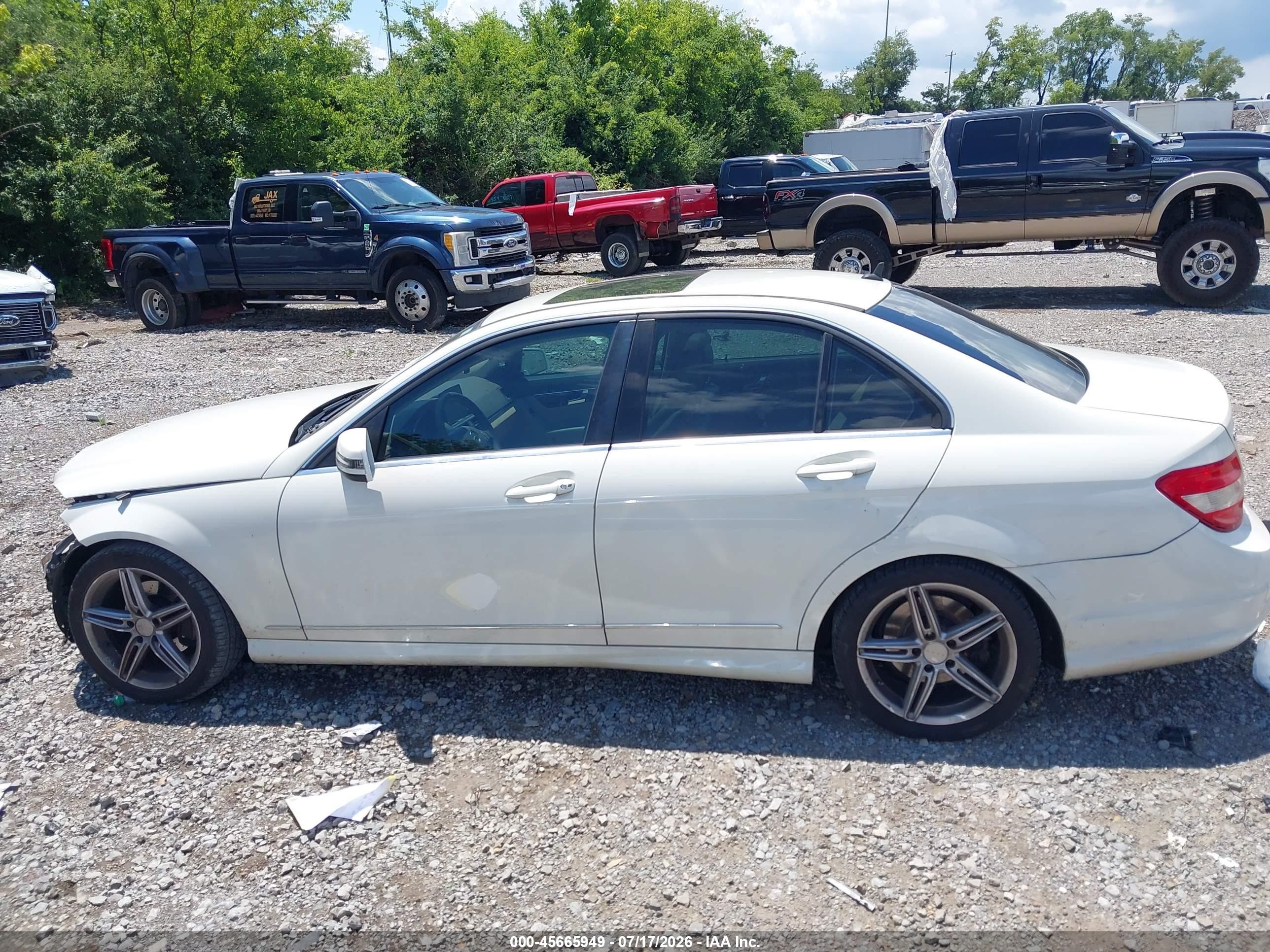 2010 Mercedes-benz C 300 Sport Белый vin: WDDGF5EB3AA394275
