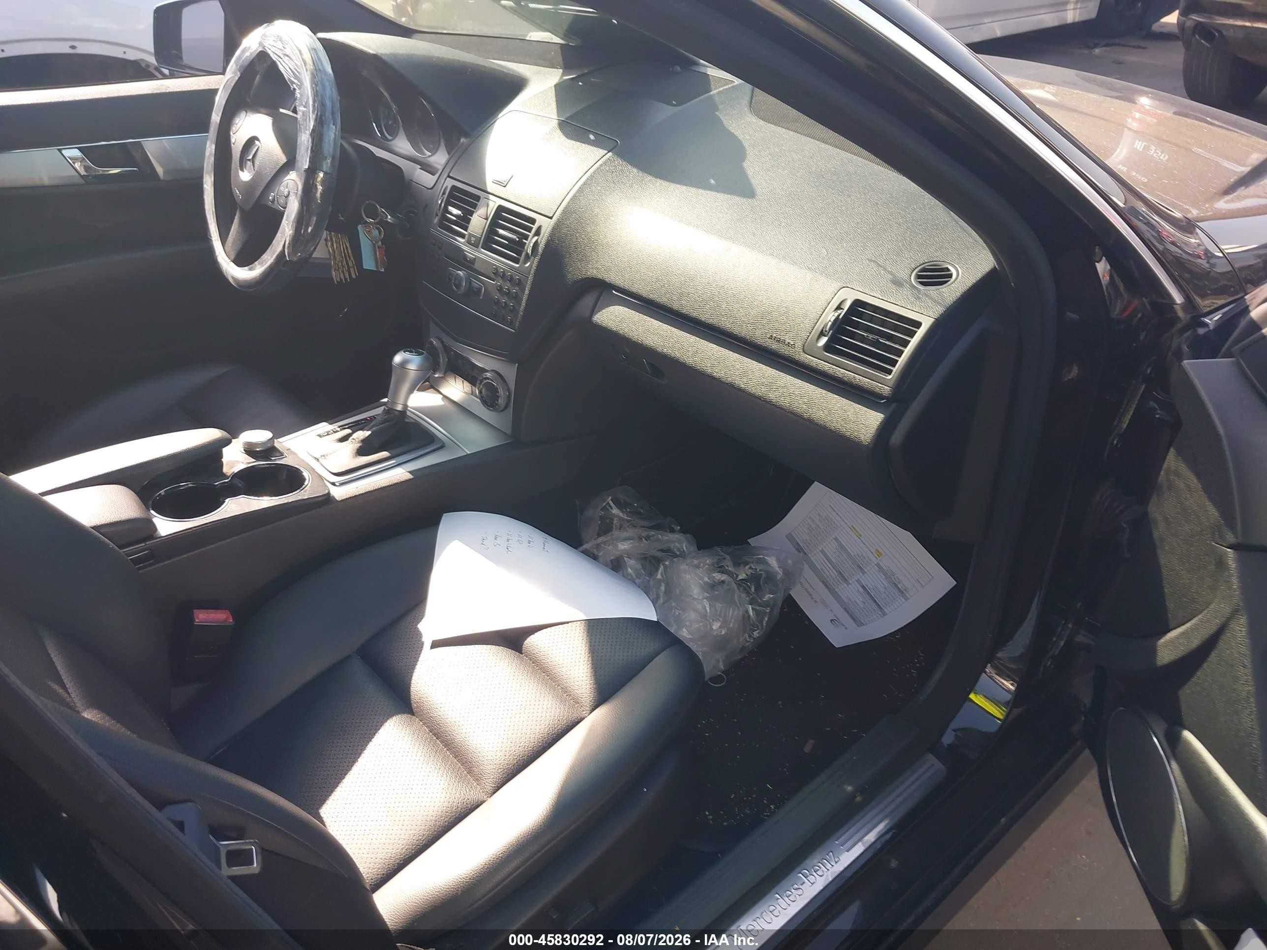 2010 Mercedes-benz C 300 Sport Black vin: WDDGF5EB3AF432851