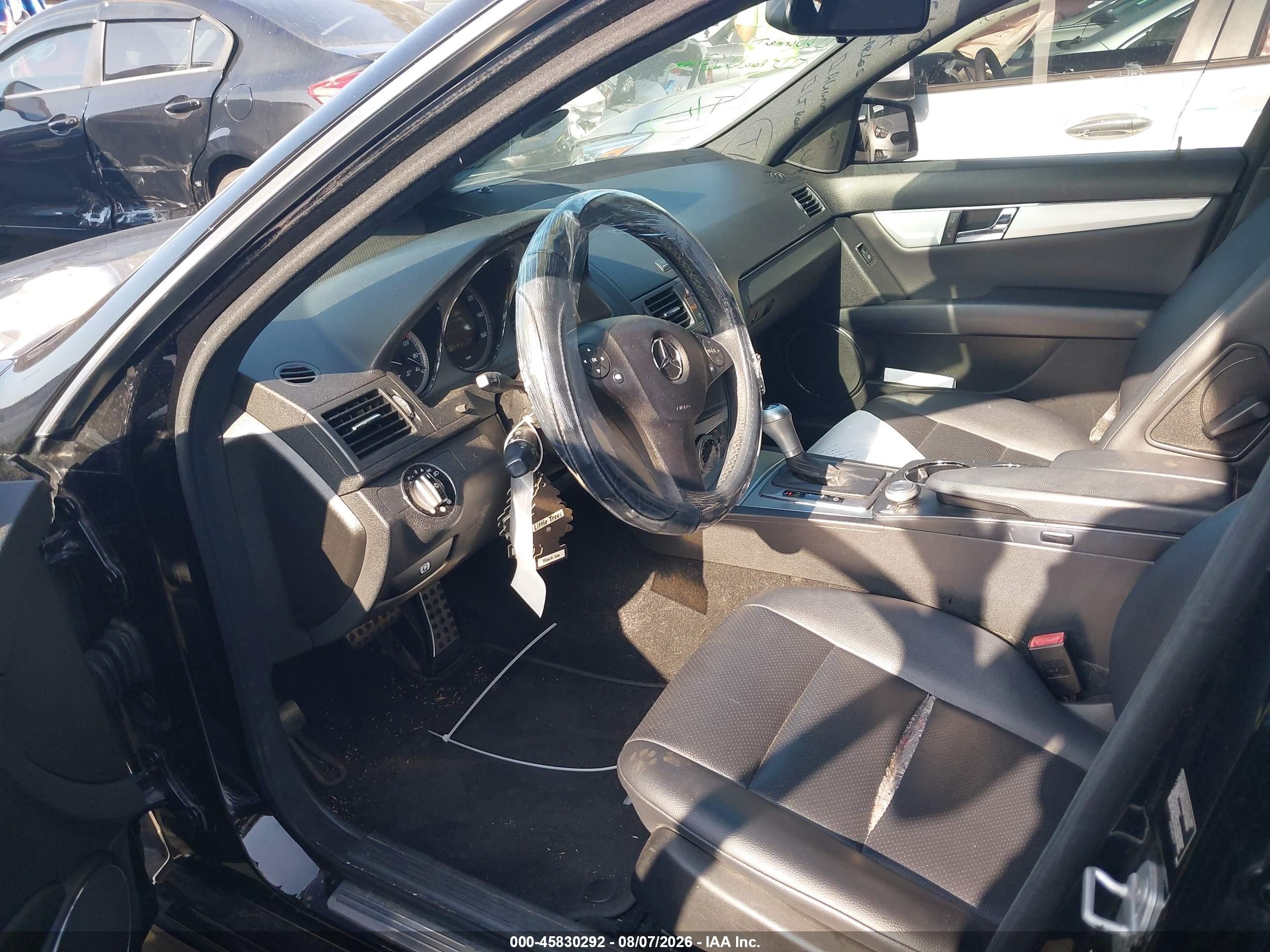 2010 Mercedes-benz C 300 Sport Black vin: WDDGF5EB3AF432851
