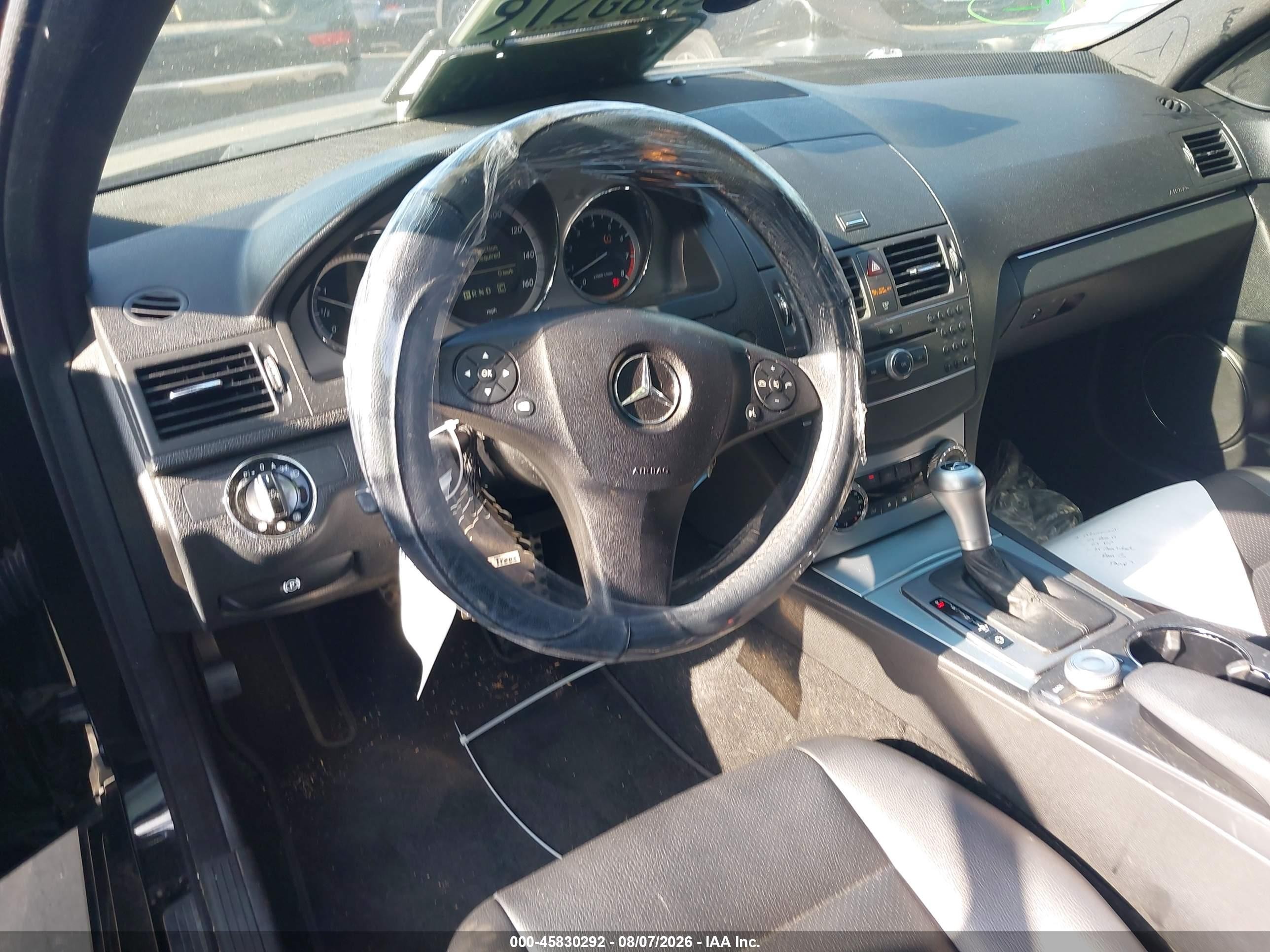 2010 Mercedes-benz C 300 Sport Black vin: WDDGF5EB3AF432851